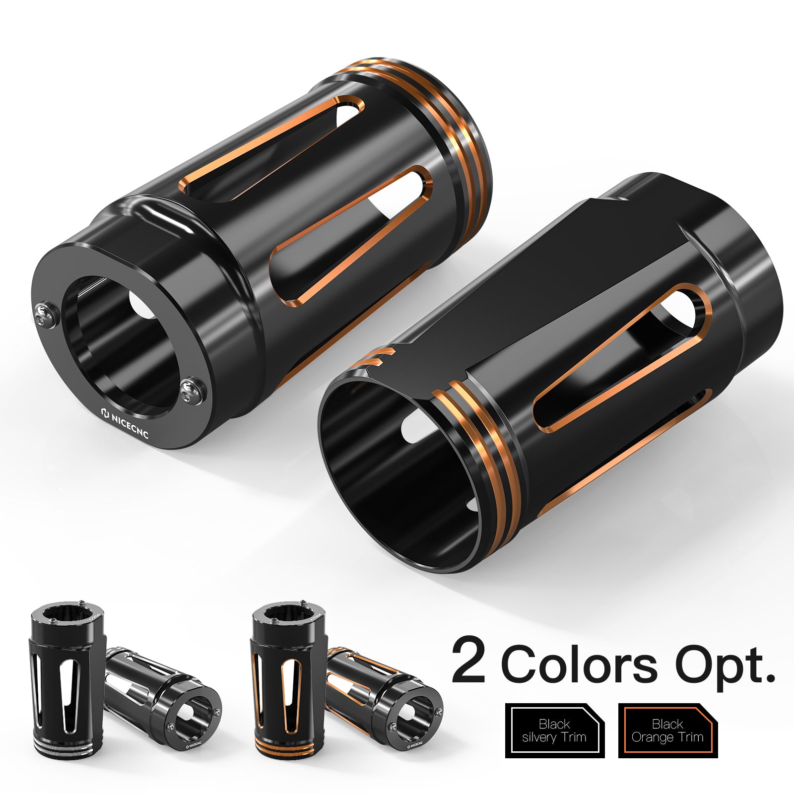 Harley Road King Street Glide Front Fork Tube Slider Covers