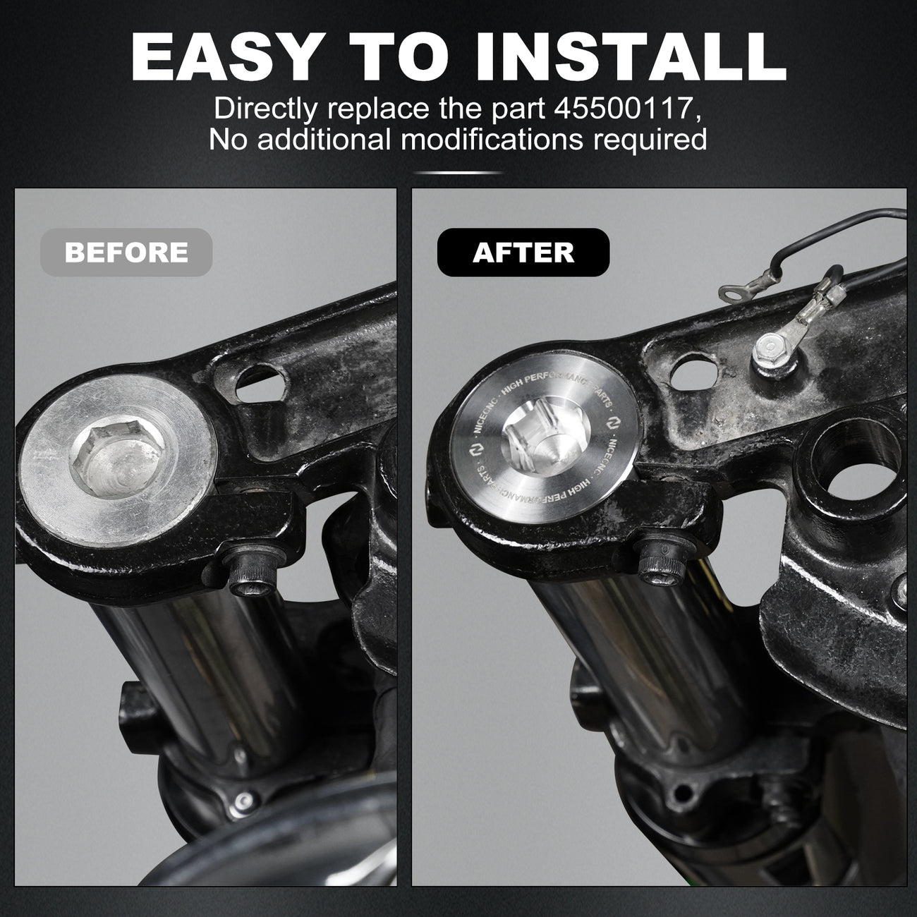 1" Front Fork Tube Extender for Harley Touring Models