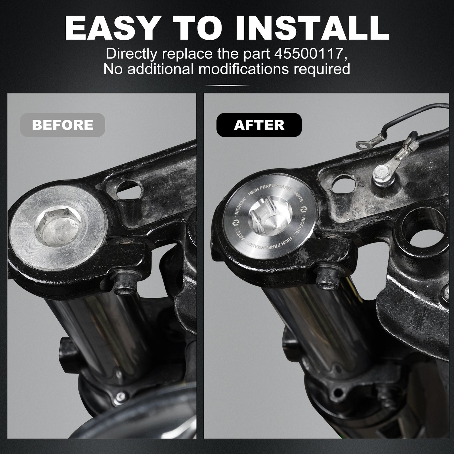 1" Front Fork Tube Extender for Harley Touring Models