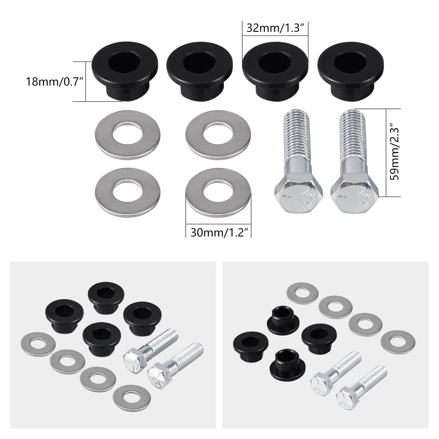 Harley Road King Street Glide Handlebar Riser Mount Bushings