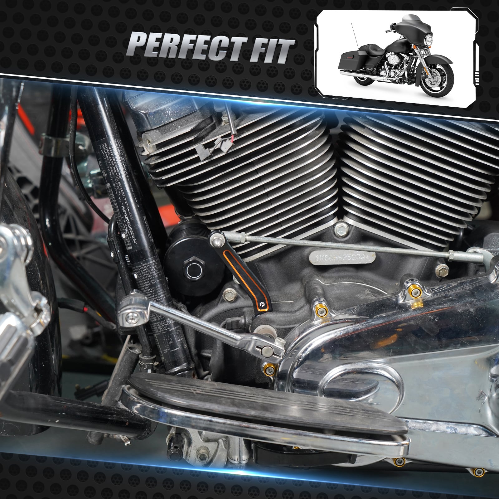 Inner Shift Shifter Arm Rod Lever For Harley Road King Electra Street Glide Ultra Limited