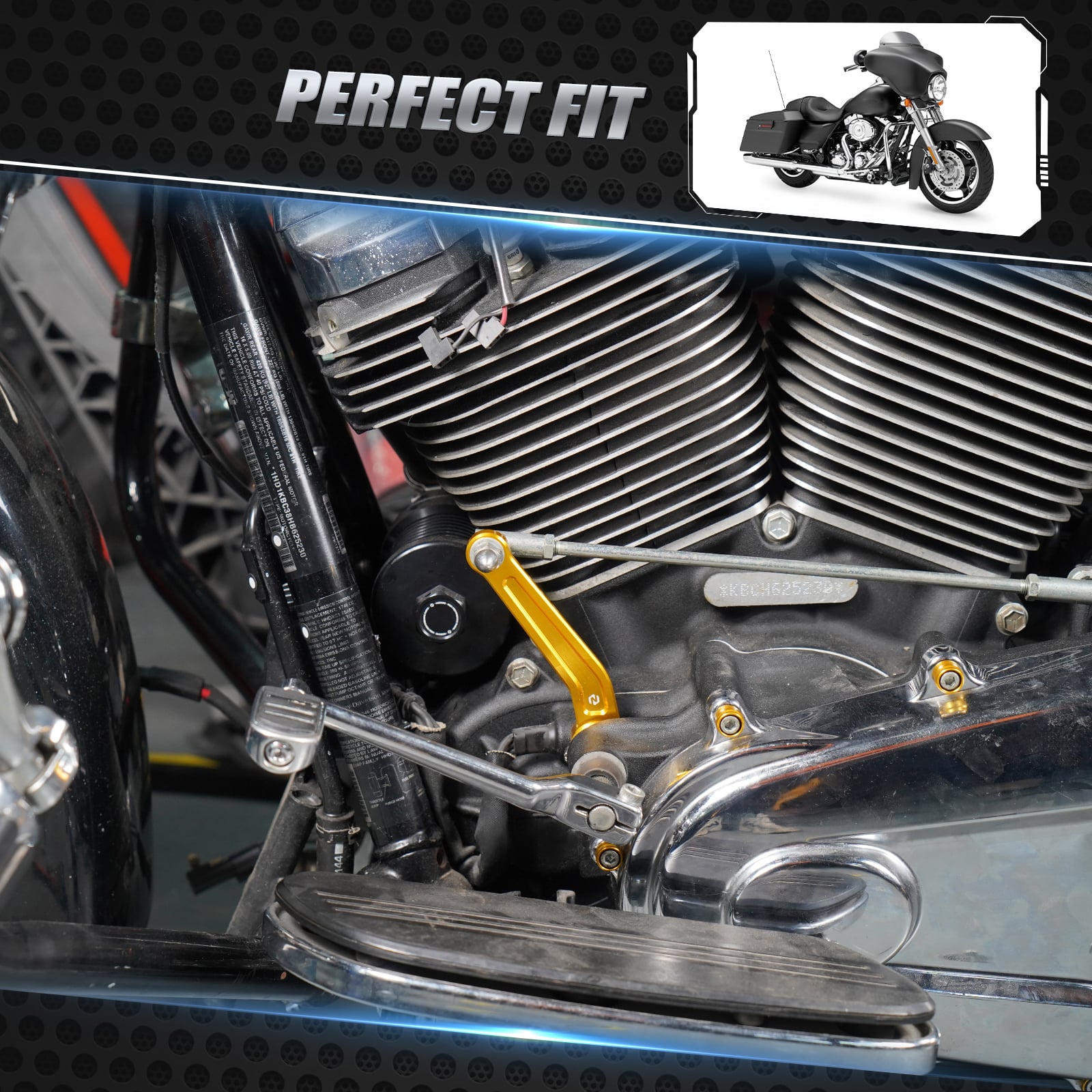 Inner Shift Shifter Arm Rod Lever For Harley Road King Electra Street Glide Ultra Limited