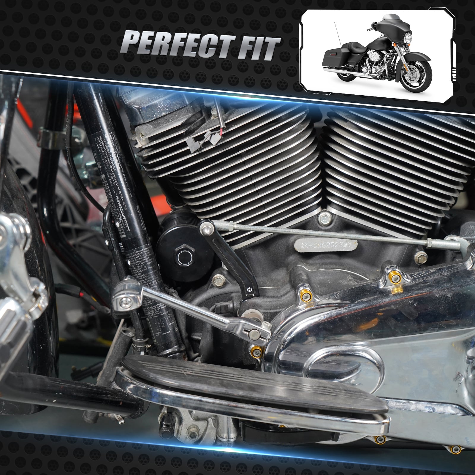 Inner Shift Shifter Arm Rod Lever For Harley Road King Electra Street Glide Ultra Limited