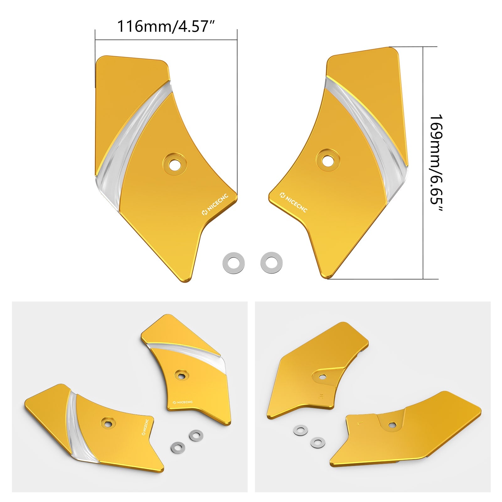 Frame Side Steering Neck Covers Trim For Harley Road King Street Glide Ultra Limited