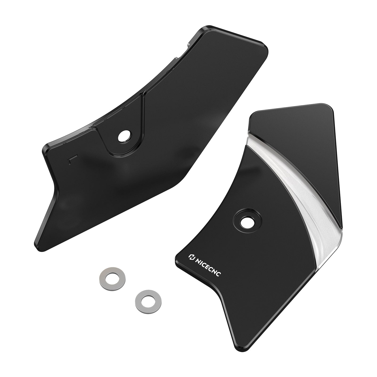 Left & Right Frame Steering Neck Covers Protectors For Harley Davidson Road King Road Glide Ultra Limited