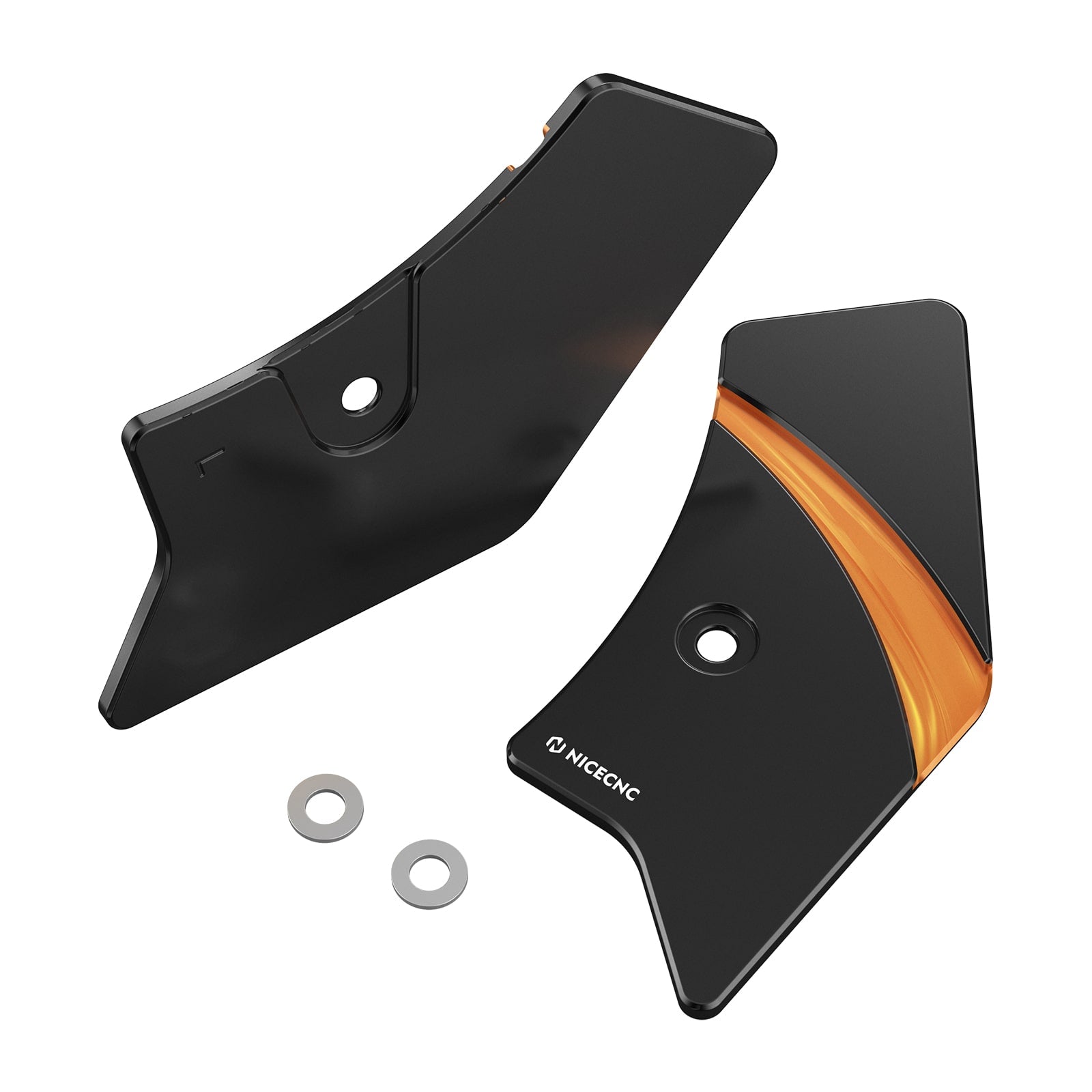 Left & Right Frame Steering Neck Covers Protectors For Harley Davidson Road King Road Glide Ultra Limited