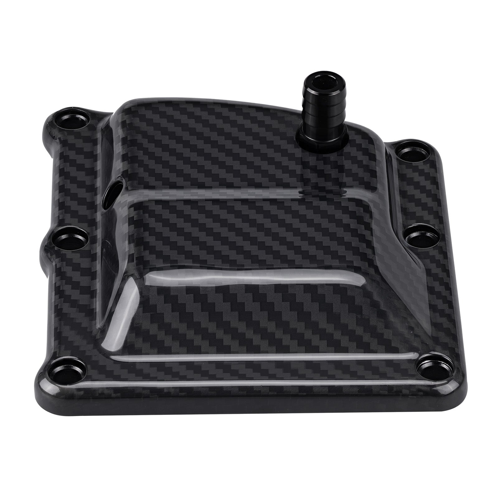 Carbon Fiber Shell M8 Vented Transmission Top Cover For Harley Road King Street Glide