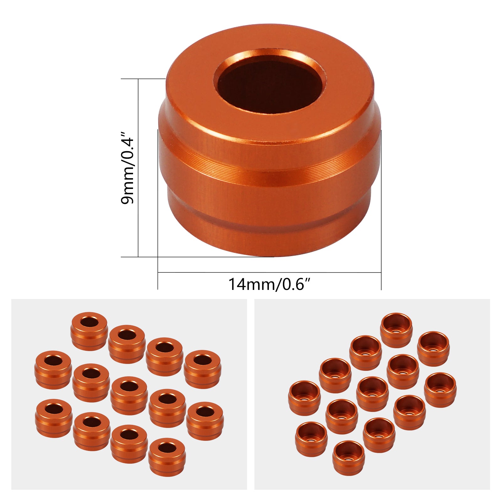1/4" Primary Cover Bolt Caps Decorative Trim Rings For Harley Street Glide Road King