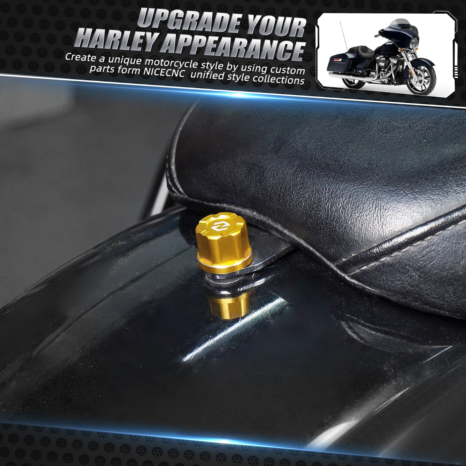 Rear Seat Bolt Screw 6061 Solid Aluminium For Harley Davidson