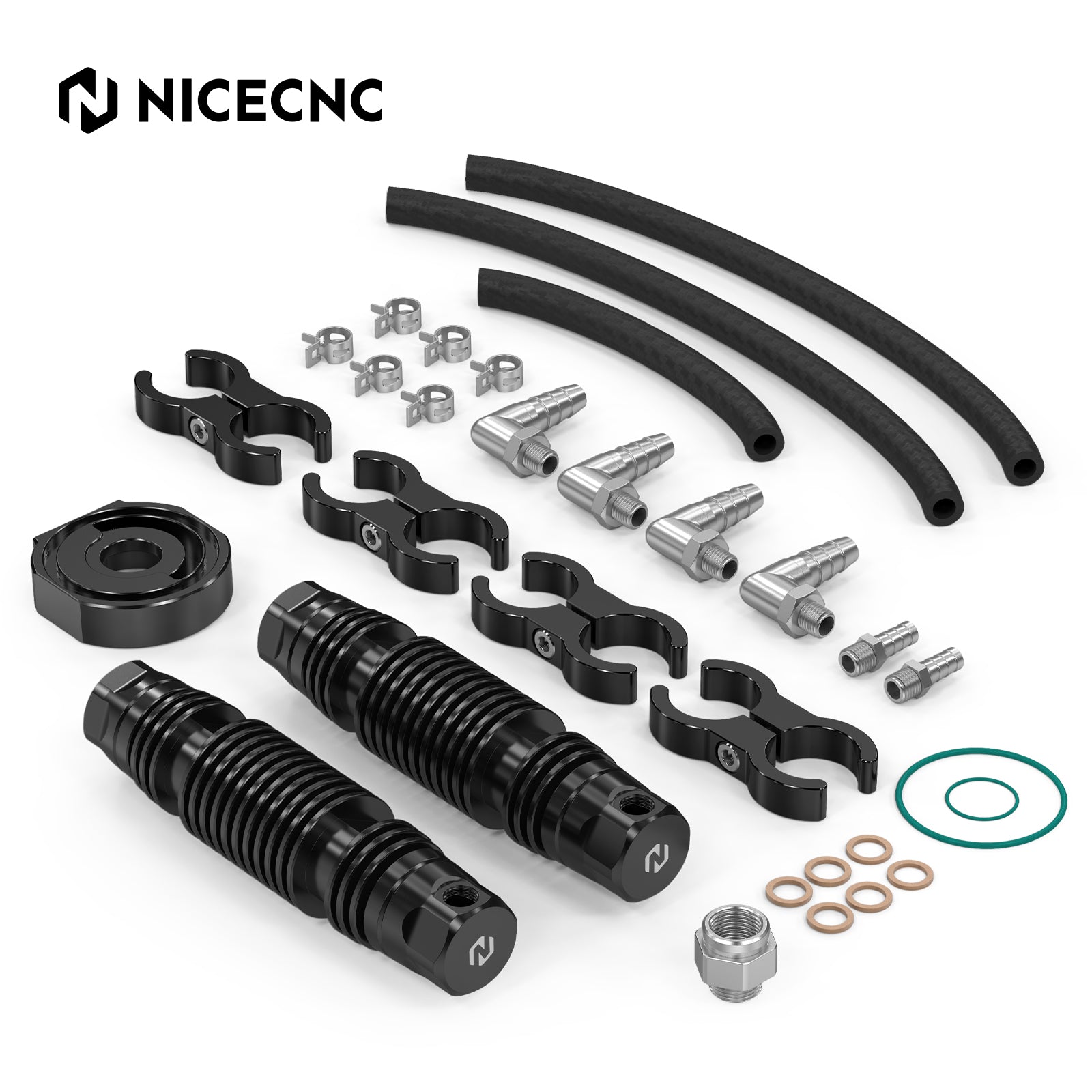 Modular Dual Oil Cooler Kit For Harley Road King Street Glide Ultra Limited