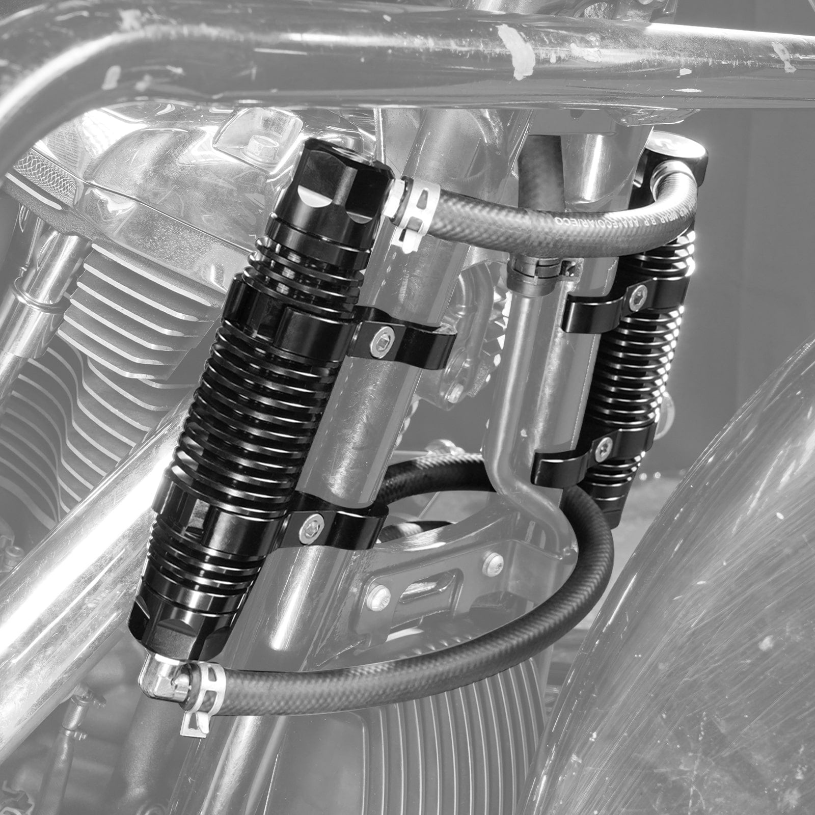 Modular Dual Oil Cooler Kit For Harley Road King Street Glide Ultra Limited