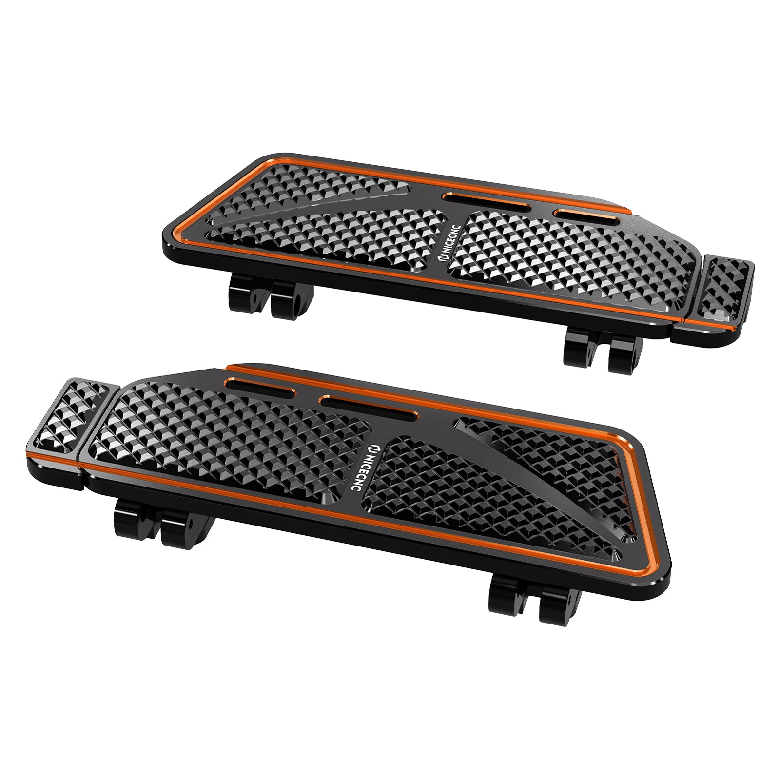 Enlarged Rider Insert Footboards Floorboards For Harley Road King Street Glide Ultra Limited