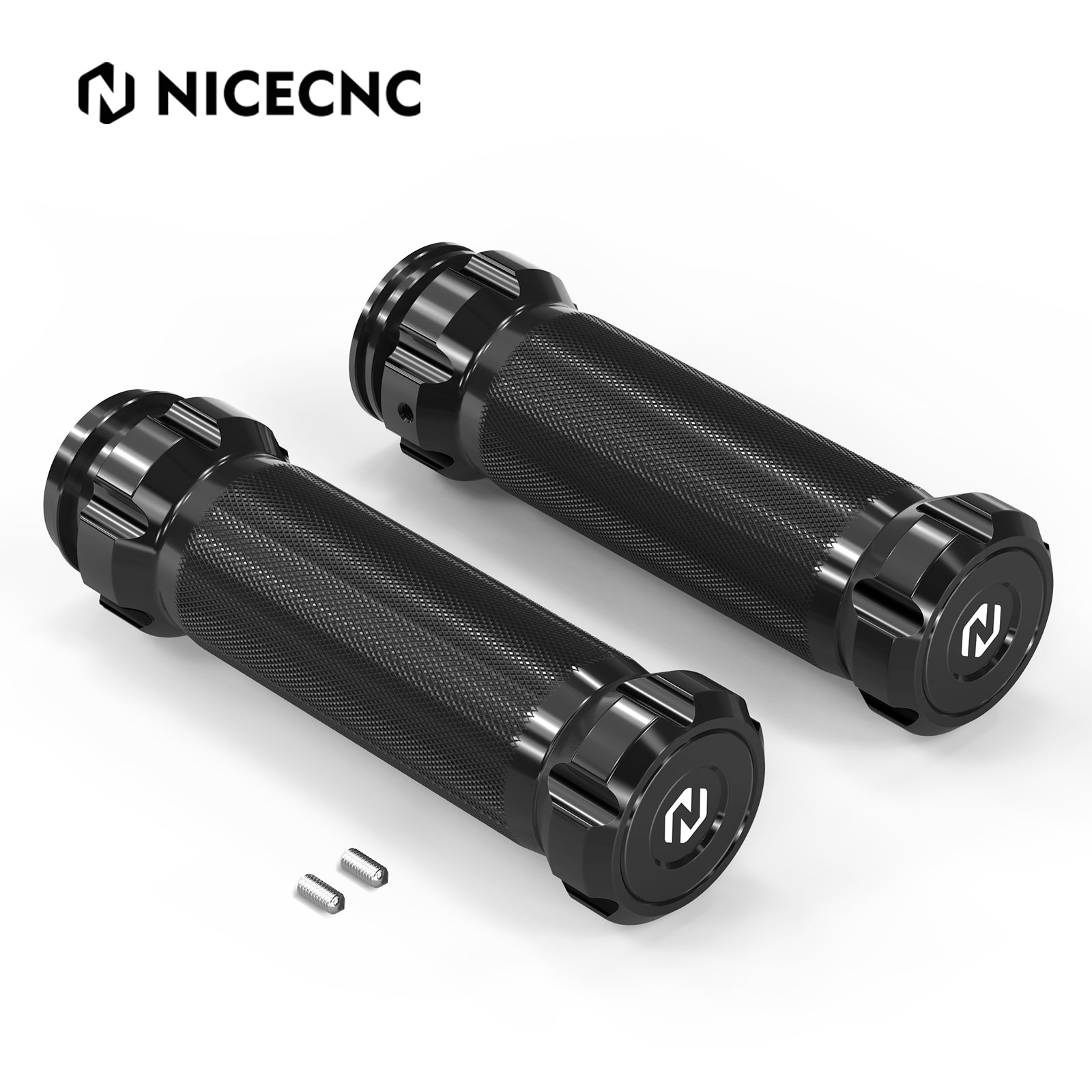 Short Clutch Brake Lever + Handlebar Grips For Harley Road King Electra Street Glide