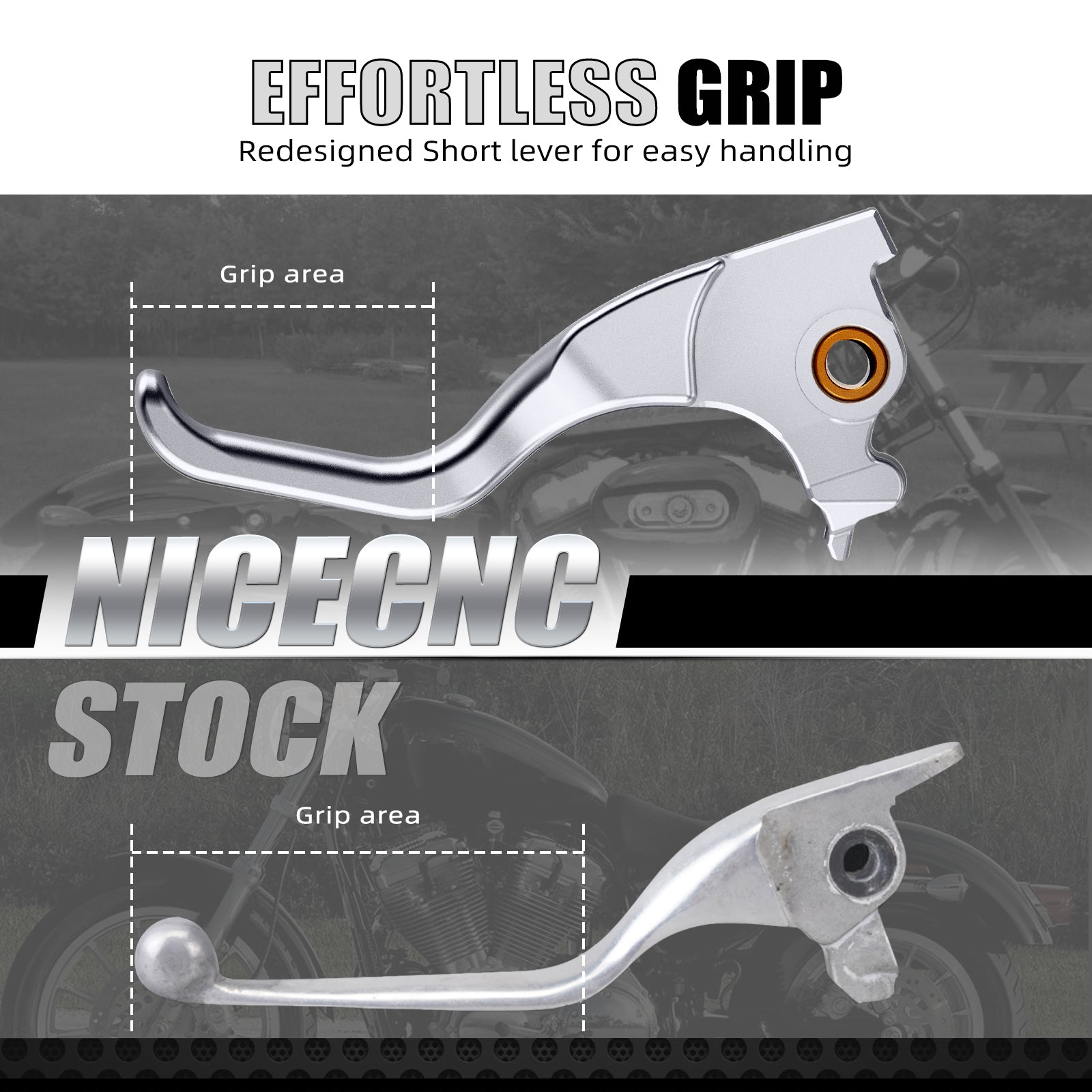 Chromed 2-Finger Short Brake Clutch Levers For Harley Sportster 1200 883 72 48 XL