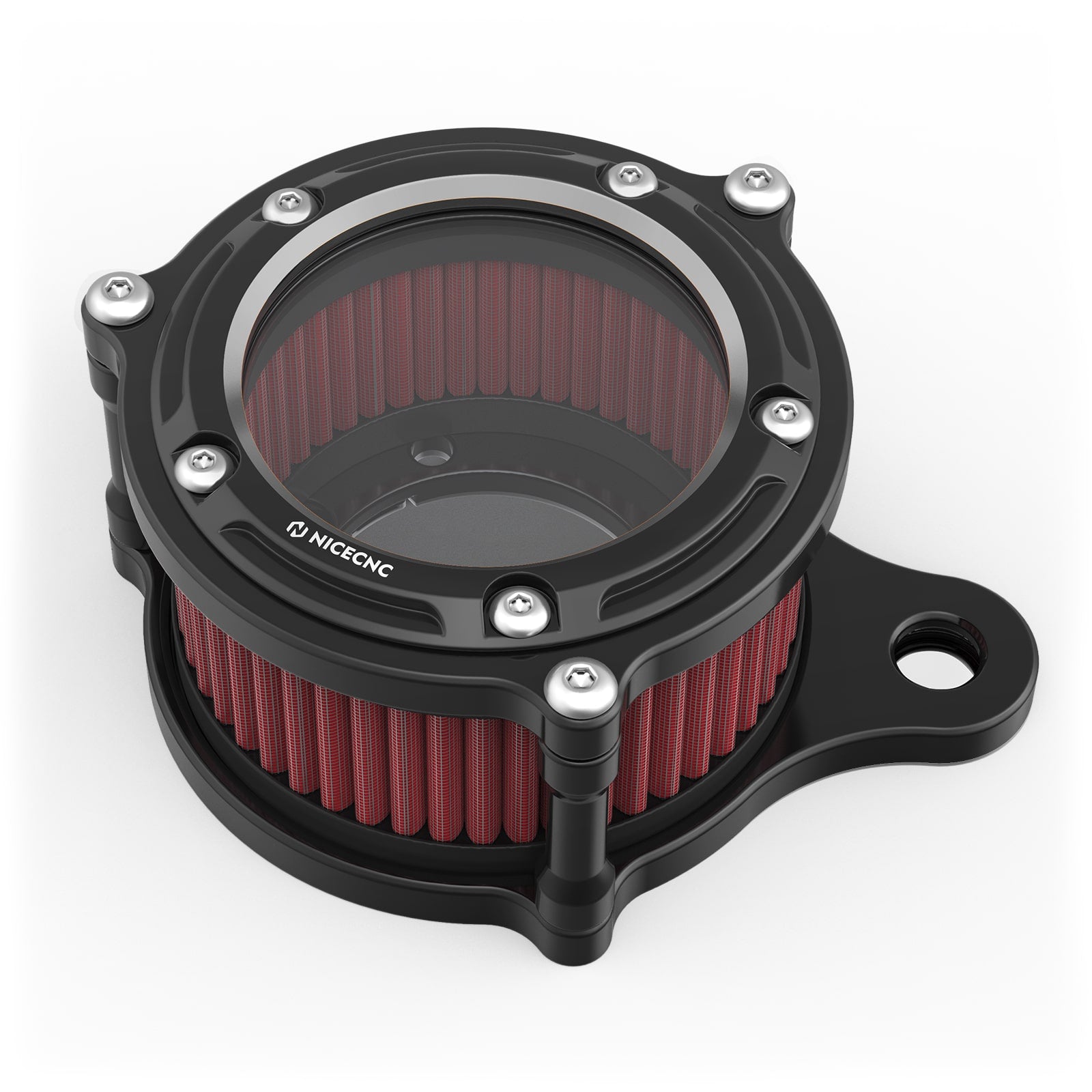 Full Clear Air Cleaner Intake Filter Kit For Harley Sportster 1200 Iron 883 Forty Eight XL
