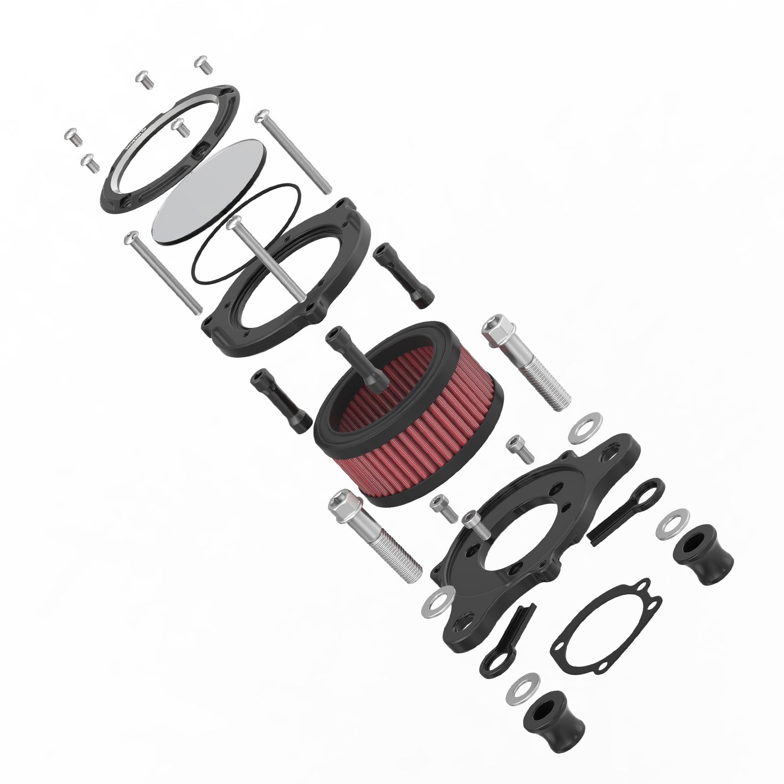 Full Clear Air Cleaner Intake Filter Kit For Harley Sportster 1200 Iron 883 Forty Eight XL