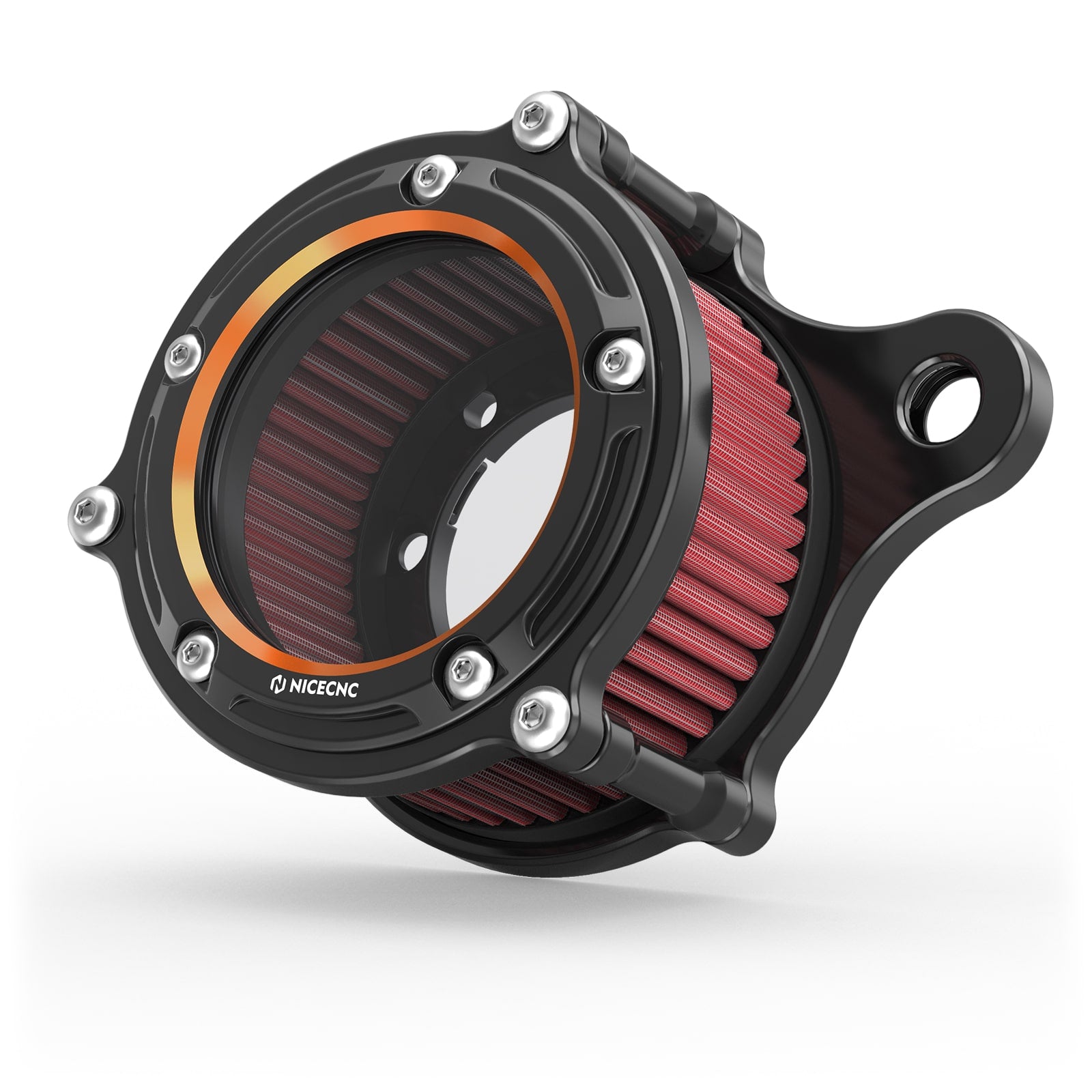 Full Clear Air Cleaner Intake Filter Kit For Harley Sportster 1200 Iron 883 Forty Eight XL