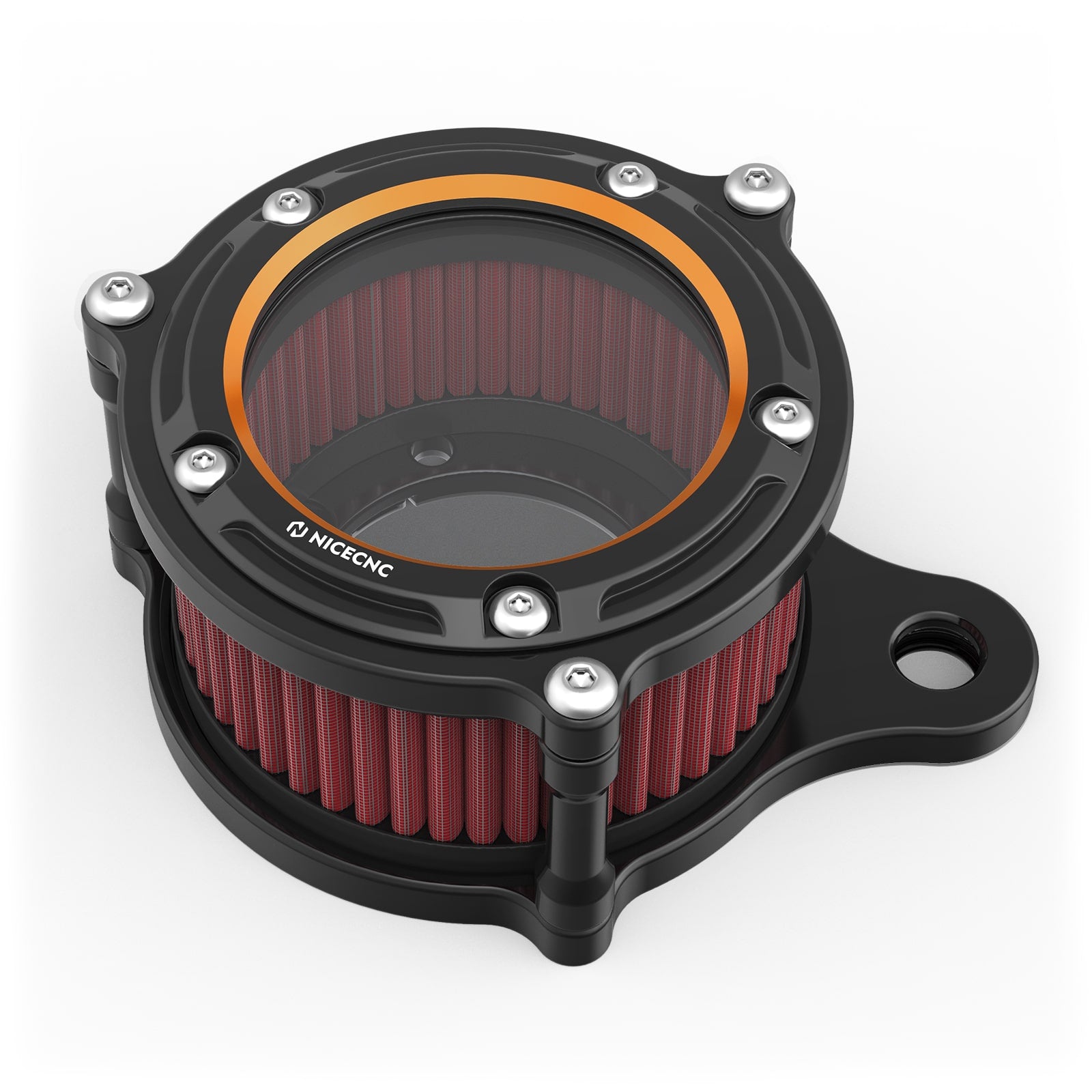 Full Clear Air Cleaner Intake Filter Kit For Harley Sportster 1200 Iron 883 Forty Eight XL