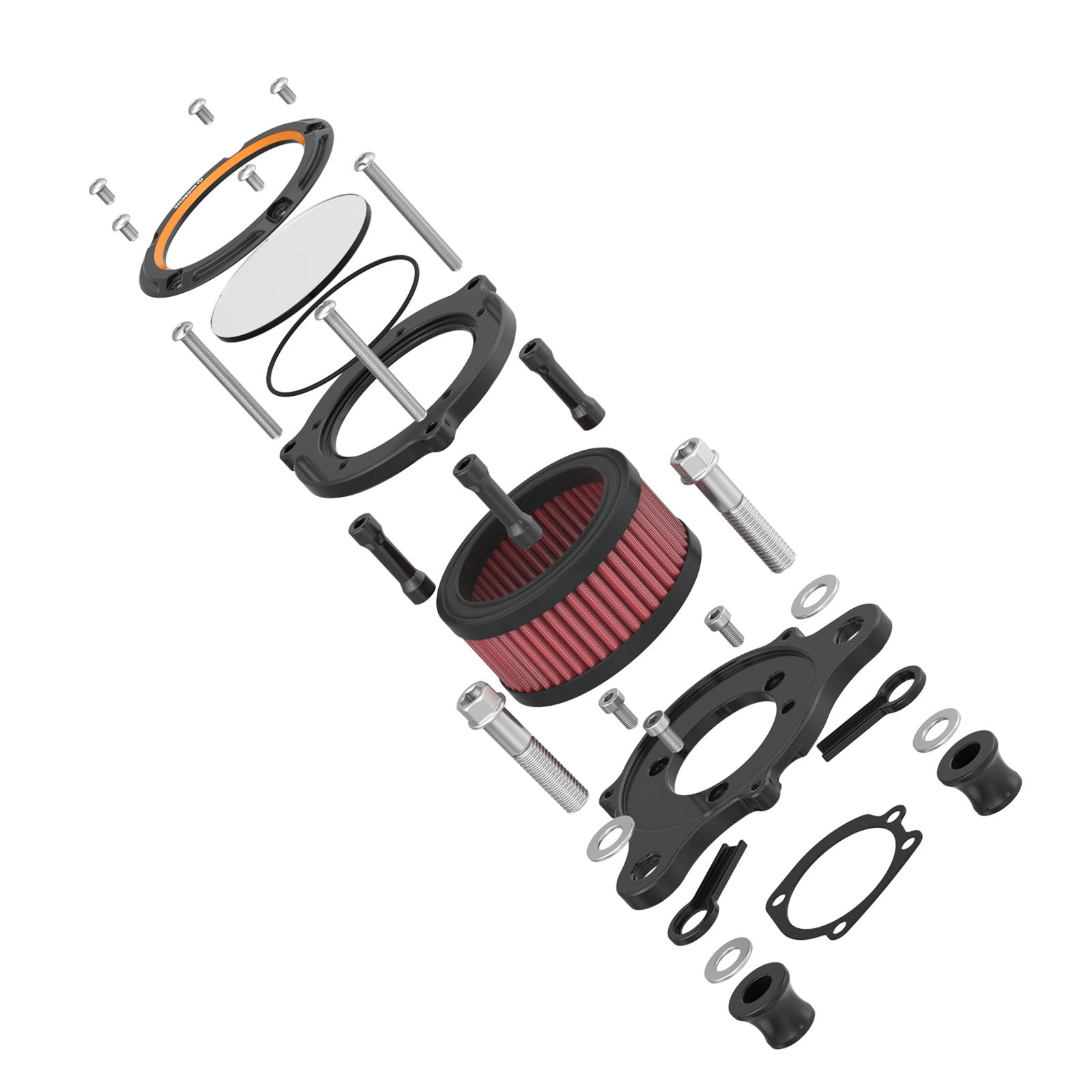 Full Clear Air Cleaner Intake Filter Kit For Harley Sportster 1200 Iron 883 Forty Eight XL