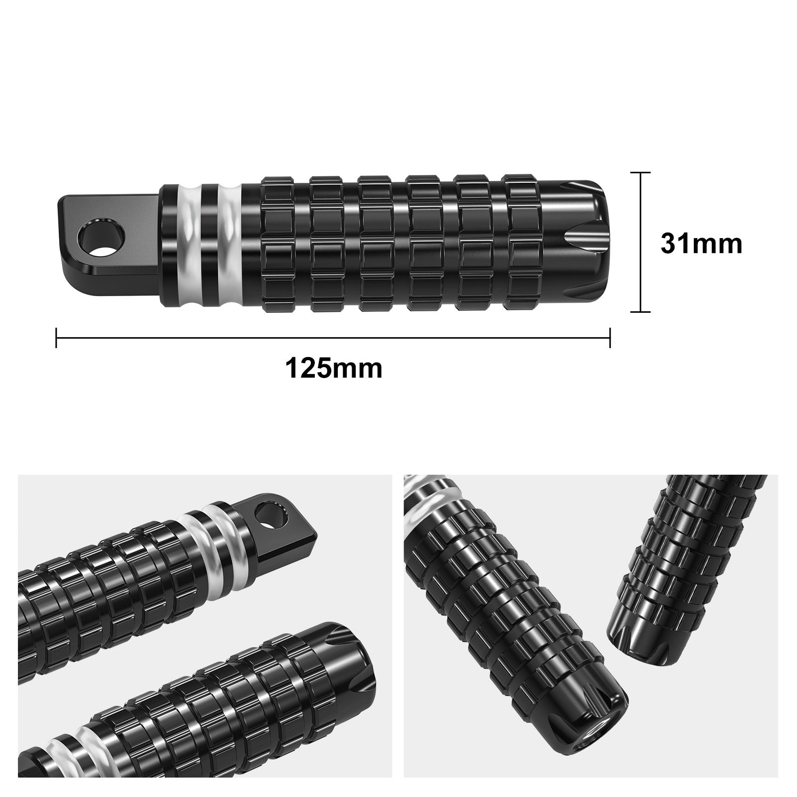 Rear Passenger Footpegs Footrest For Harley Sportster 1200 Iron 883 XL Forty Eight