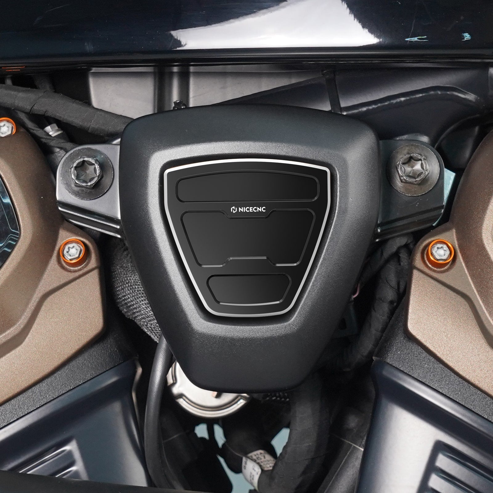 Cam Sprocket Medallions Trim + V-Side Cover For Harley Sportster S 1250 Pan America