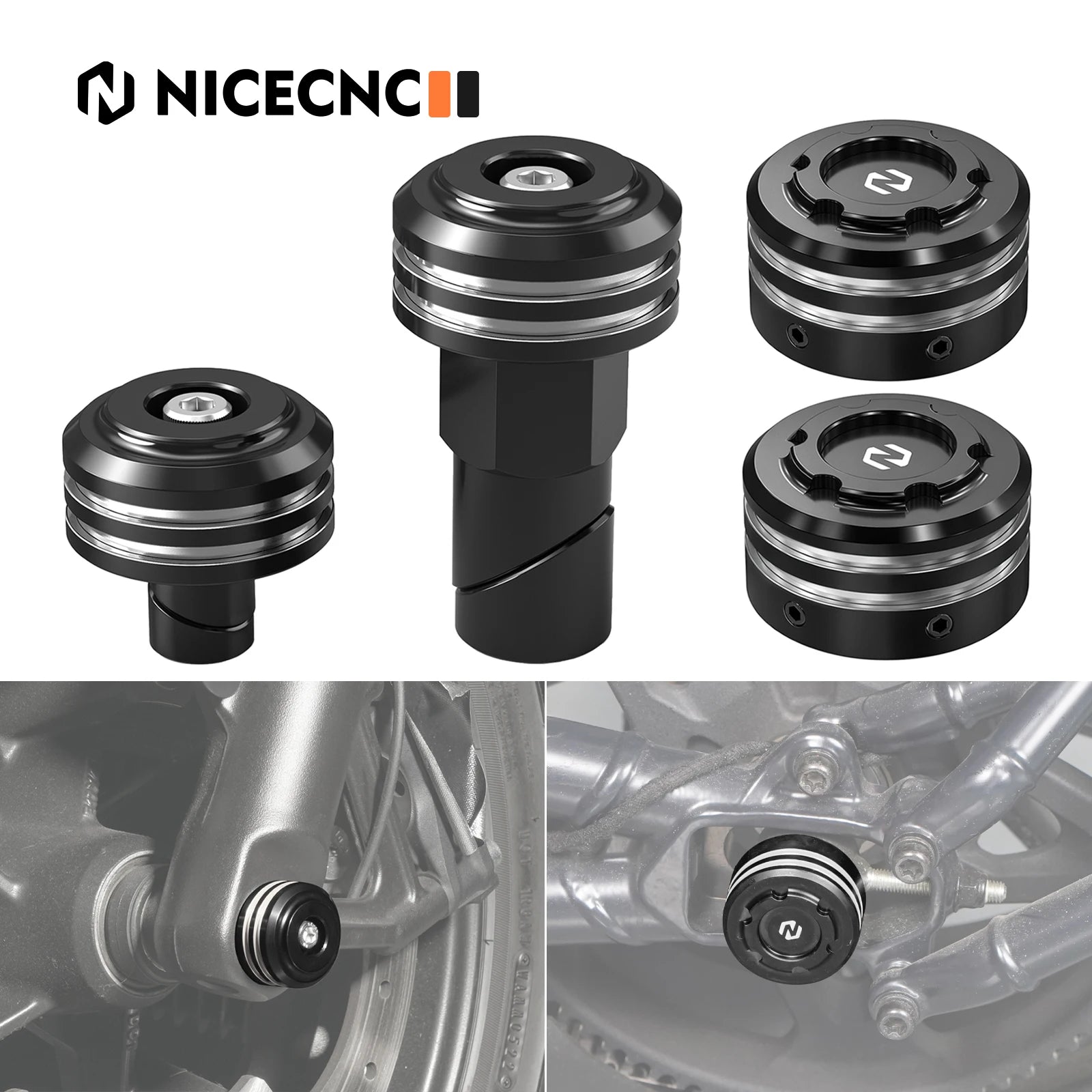 Front Rear Axle Nut Covers Cap Set For Harley Sportster S Pan America