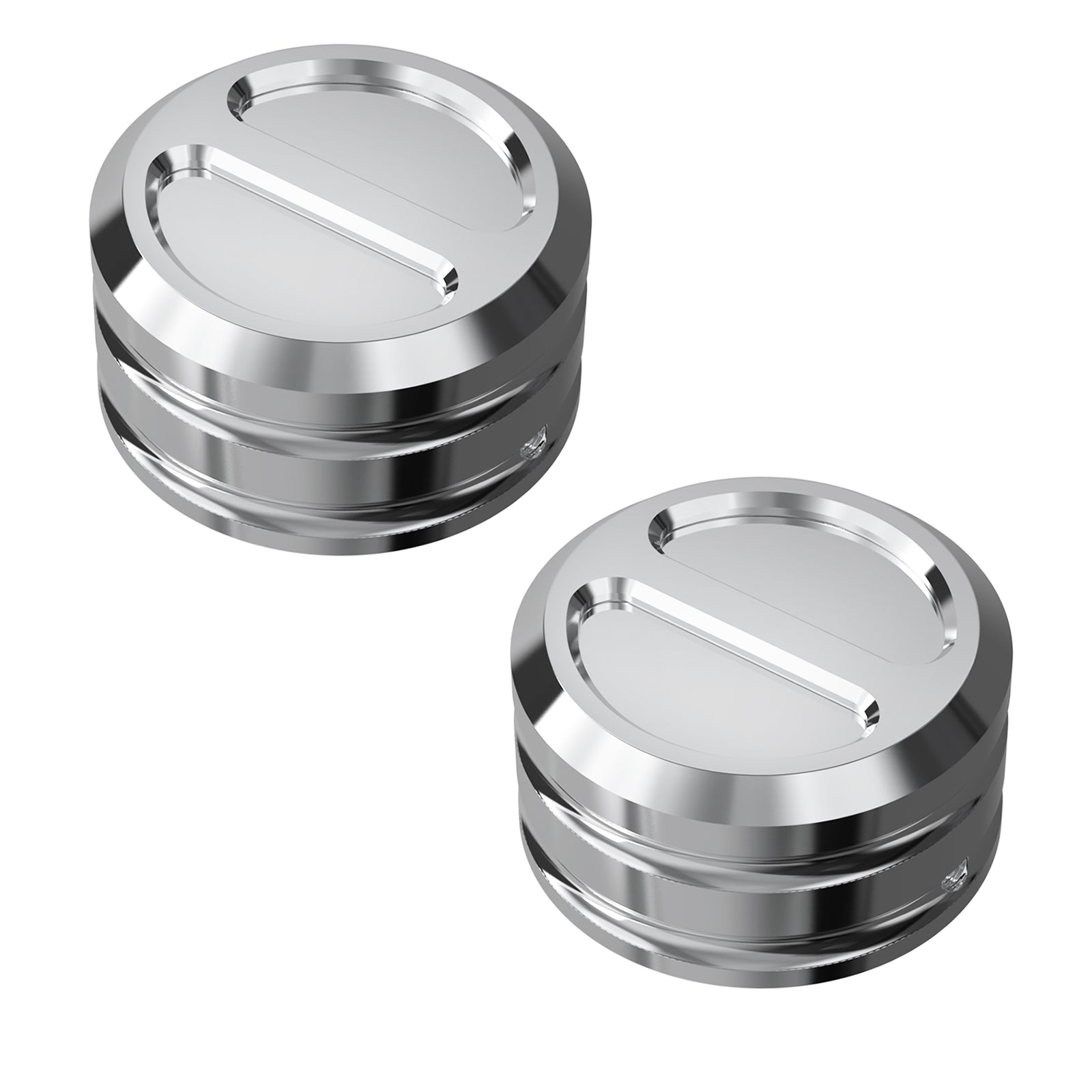 Chromed Upper Fork Stem Nut Caps For Harley Sportster 1200 Low Rider Softail Street Bob