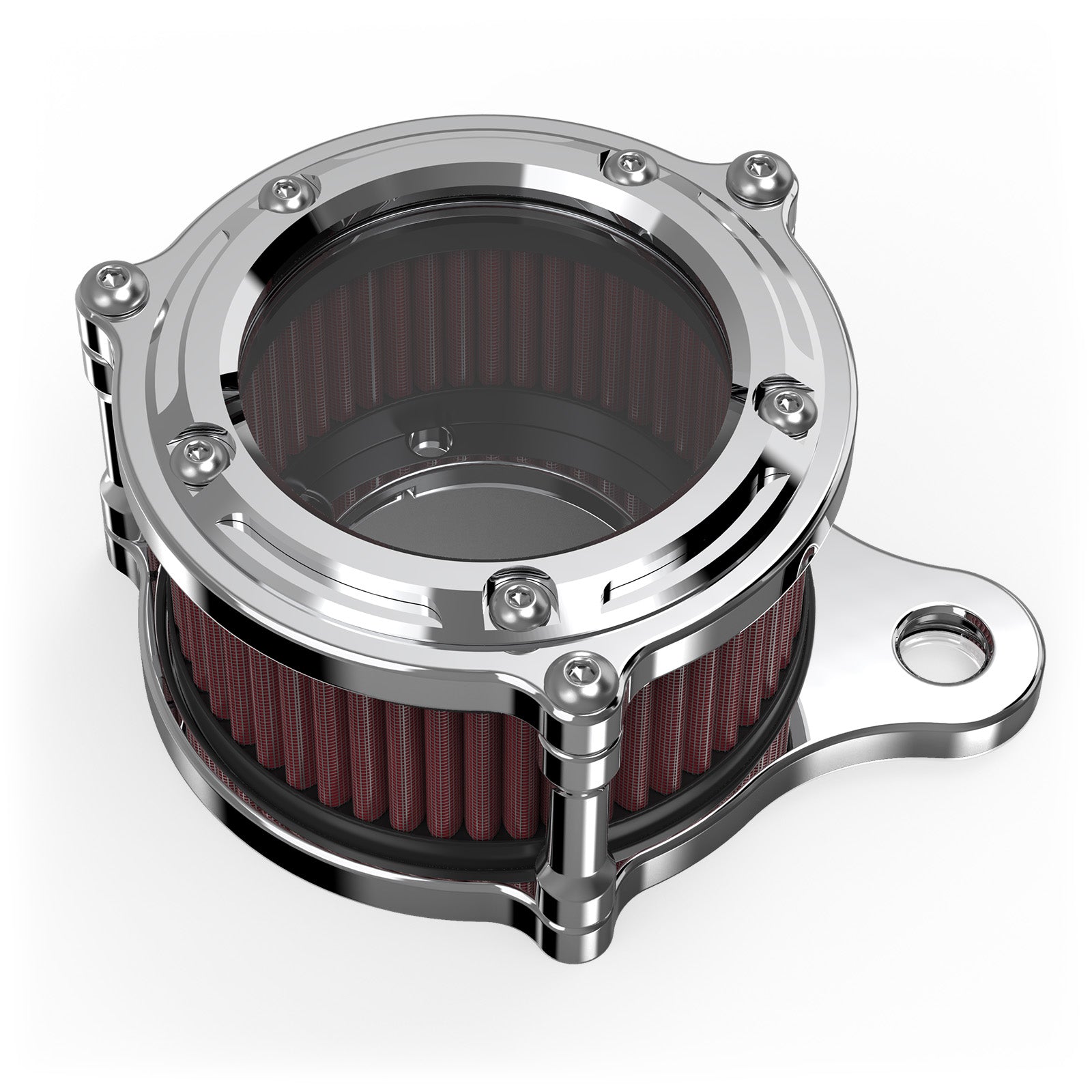 Chromed Full Clear Air Cleaner Intake Filter Kit For Harley Sportster 1200 883 XL