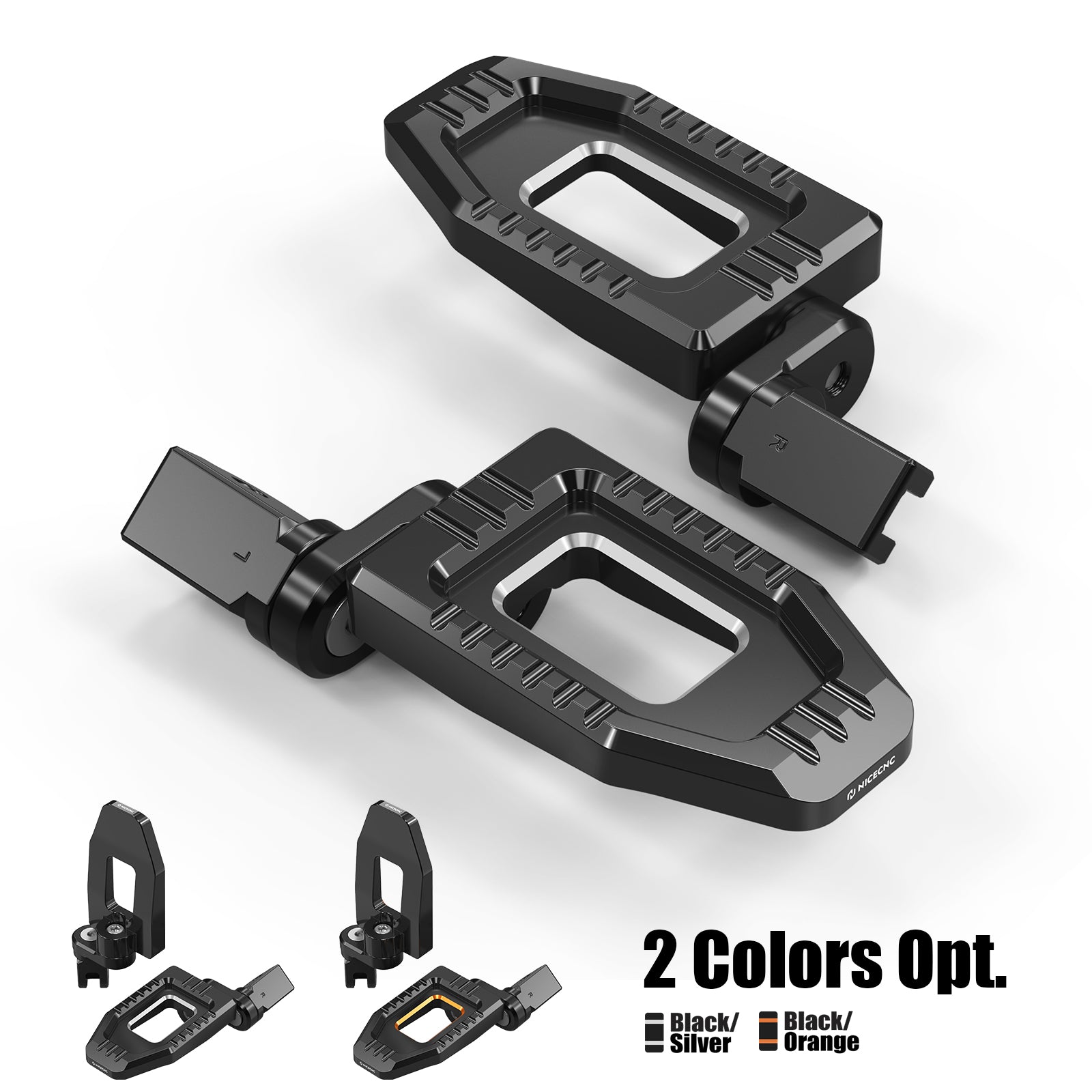 Adjustable Enlarged Rider Footpegs For Harley Softail Standard Low Rider S ST Street Bob