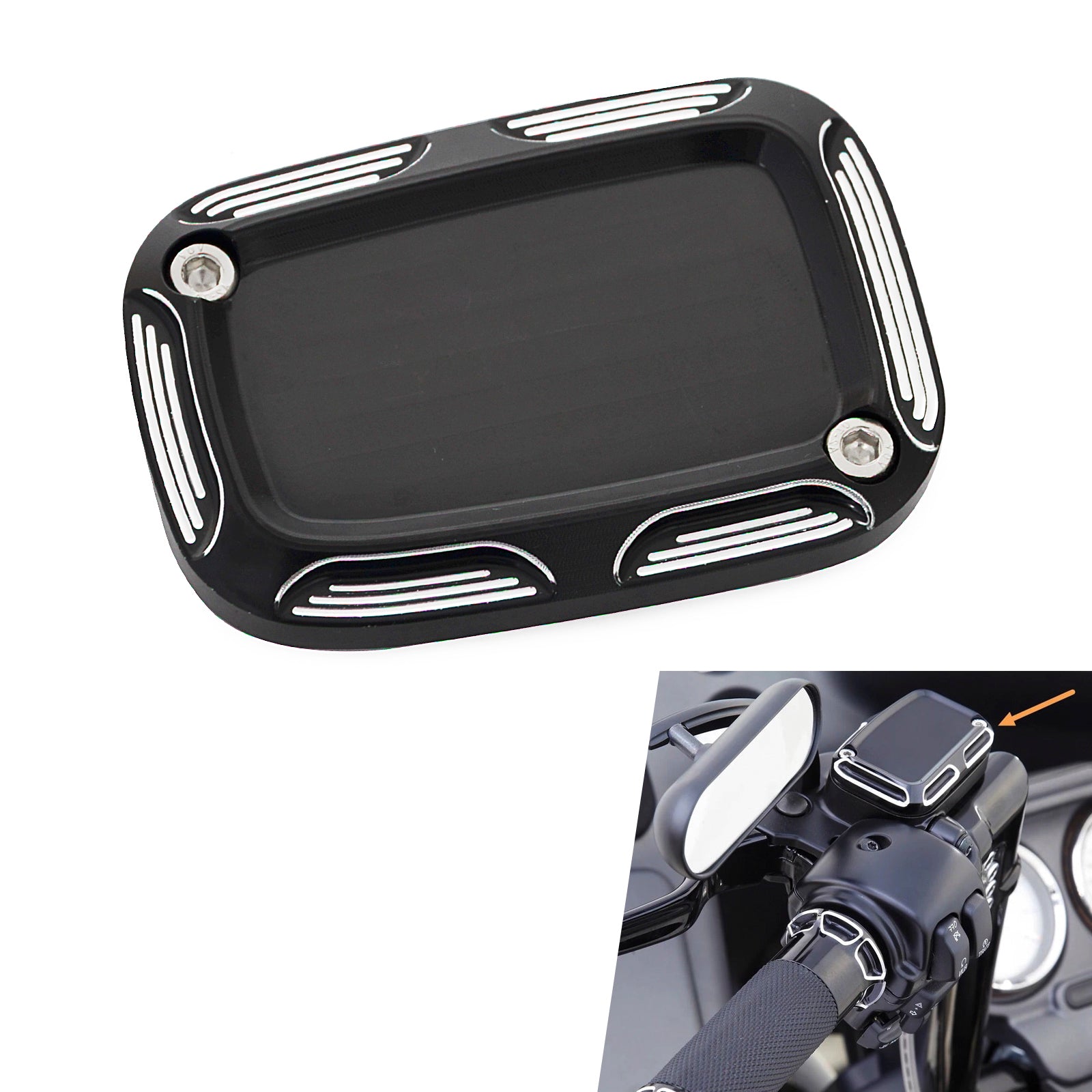 Front Clutch Master Cylinder Cover Cap for Harley Street Road Glide 2015-2016
