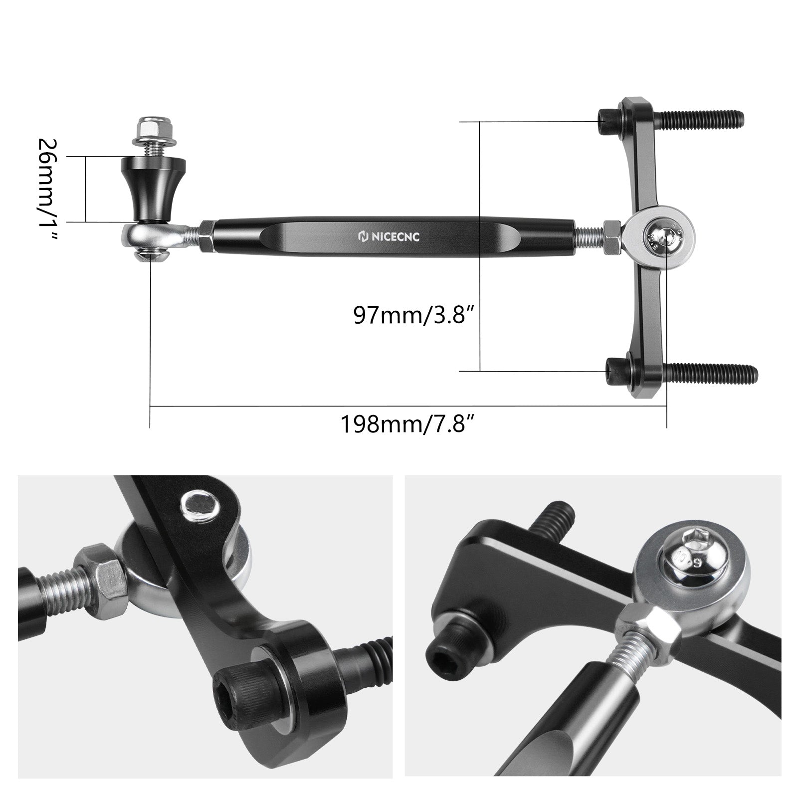 M8 Touring Frame Stabilizer Kit For Harley Road King Street Glide CVO Road Glide