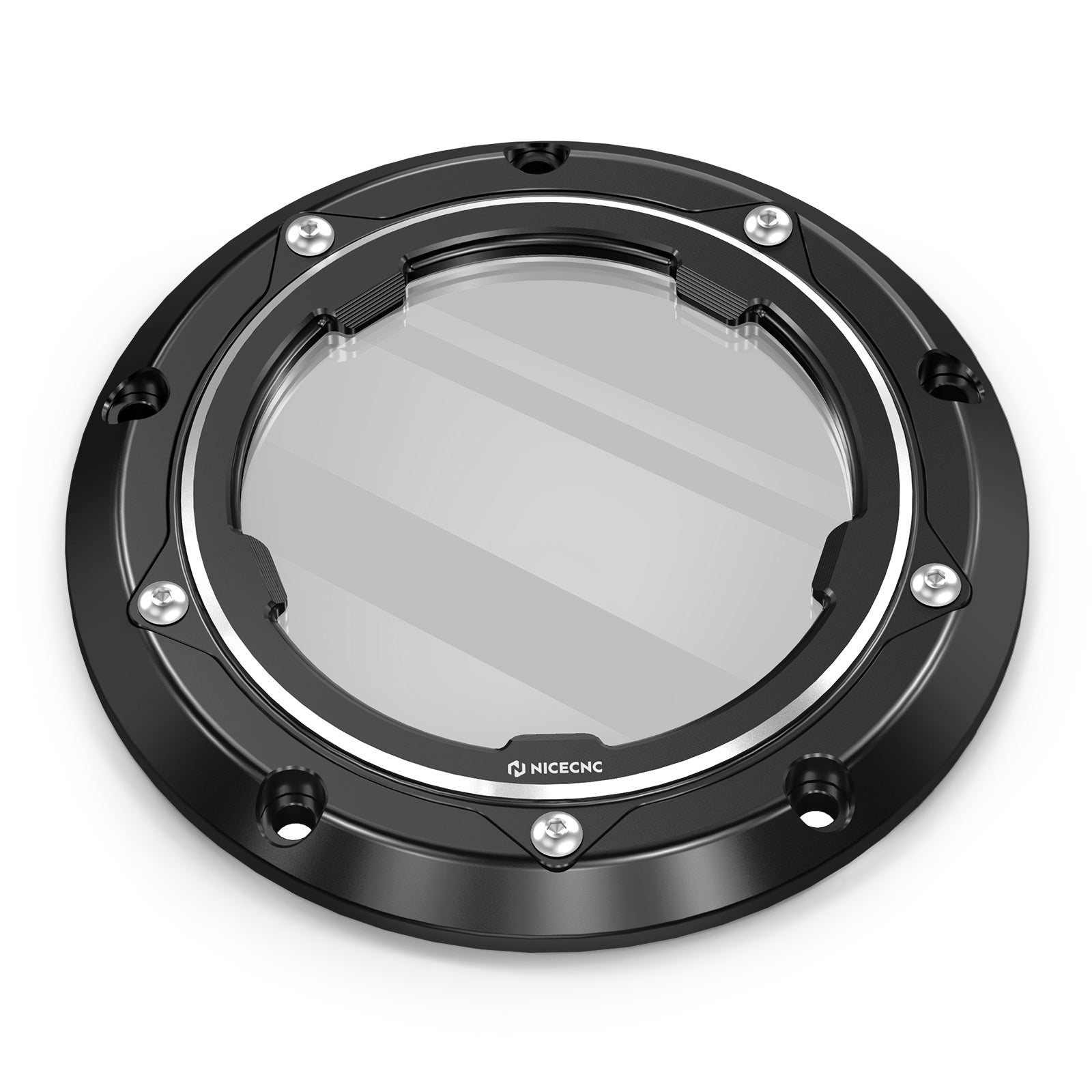 Transparent Twin Cam Derby Cover For Harley Street Glide 06-15 Road King 99-14 Dyna 99-17