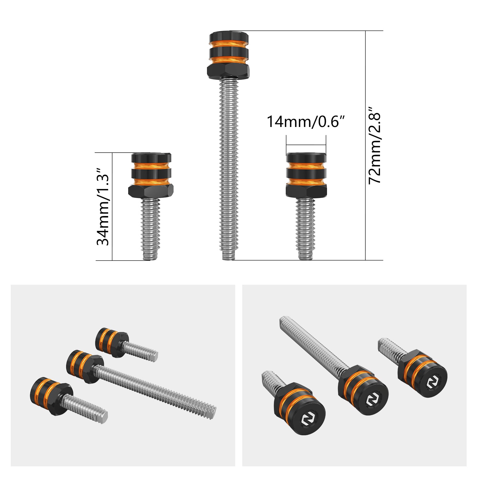 Windshield Mounting Spikes Screws For Harley Street Glide FLHX 2014-2023