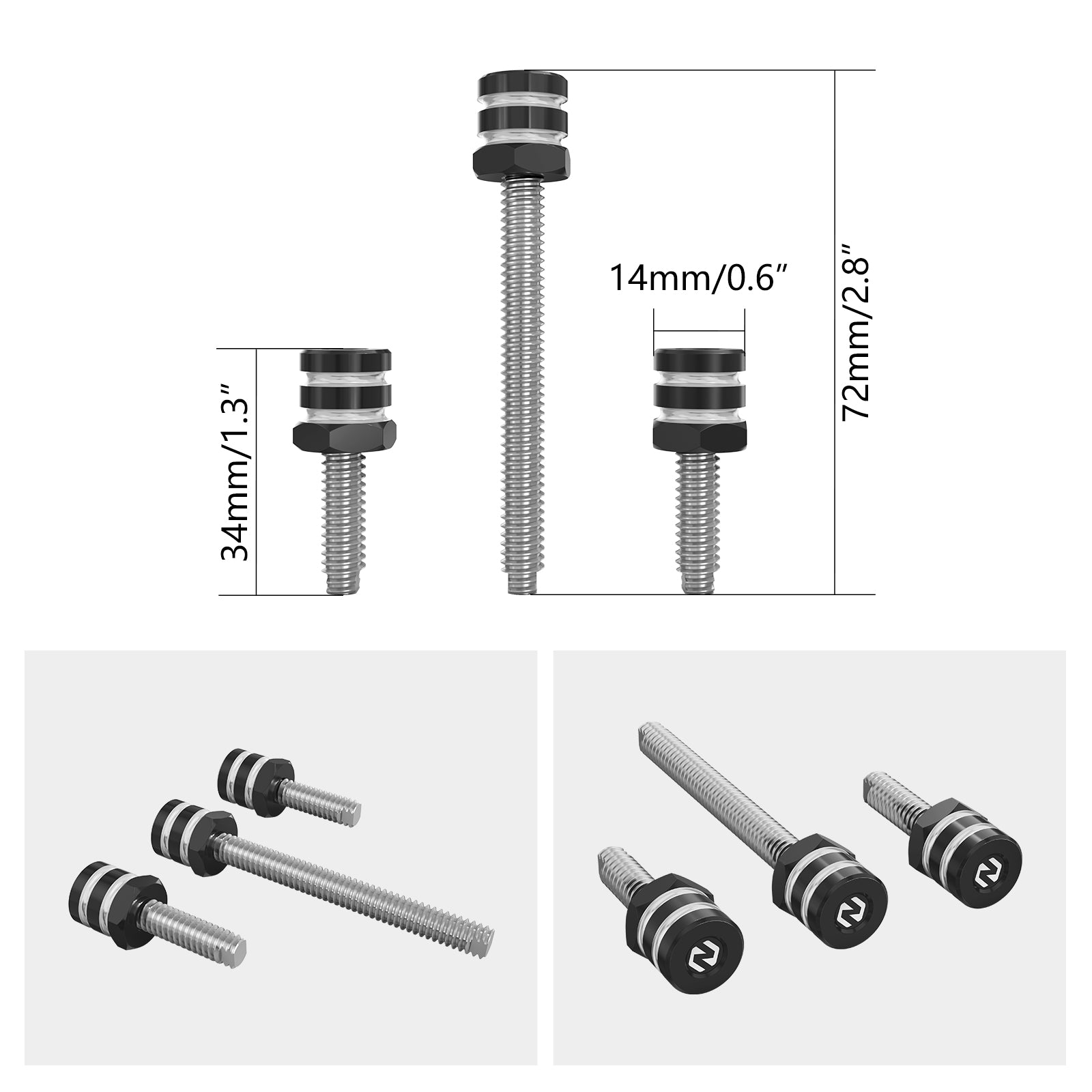 Windshield Mounting Spikes Screws For Harley Street Glide FLHX 2014-2023