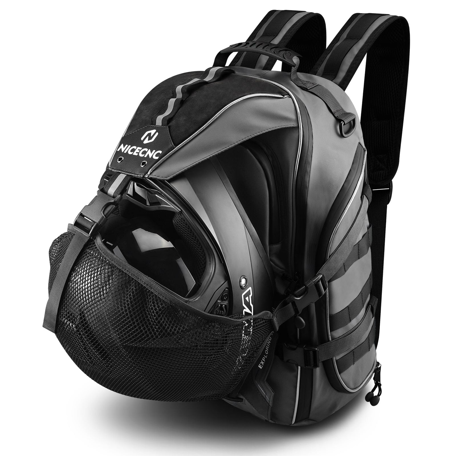 Motorcycle Helmet Bag Upgrade 35L with Shoe Compartment Hiking