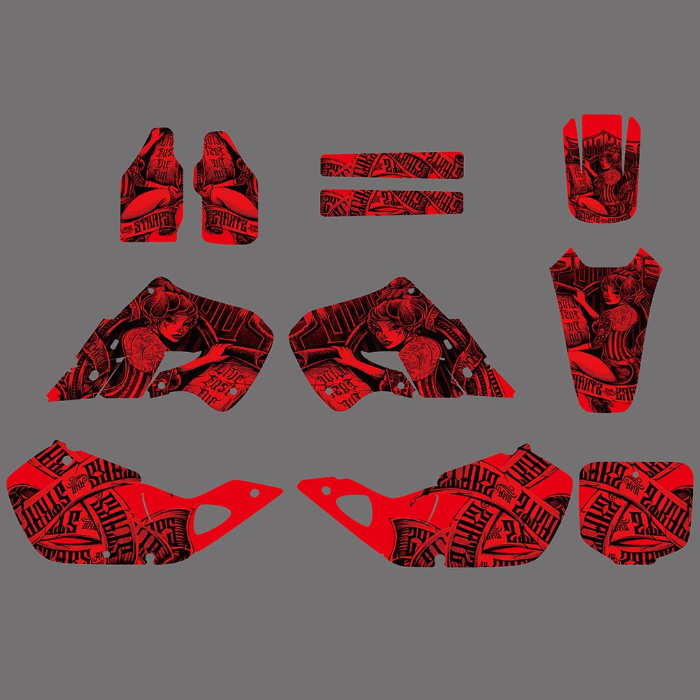 Team Decals Graphics Backgrounds Stickers For Honda CR125 1998-1999 CR250 1997-1999