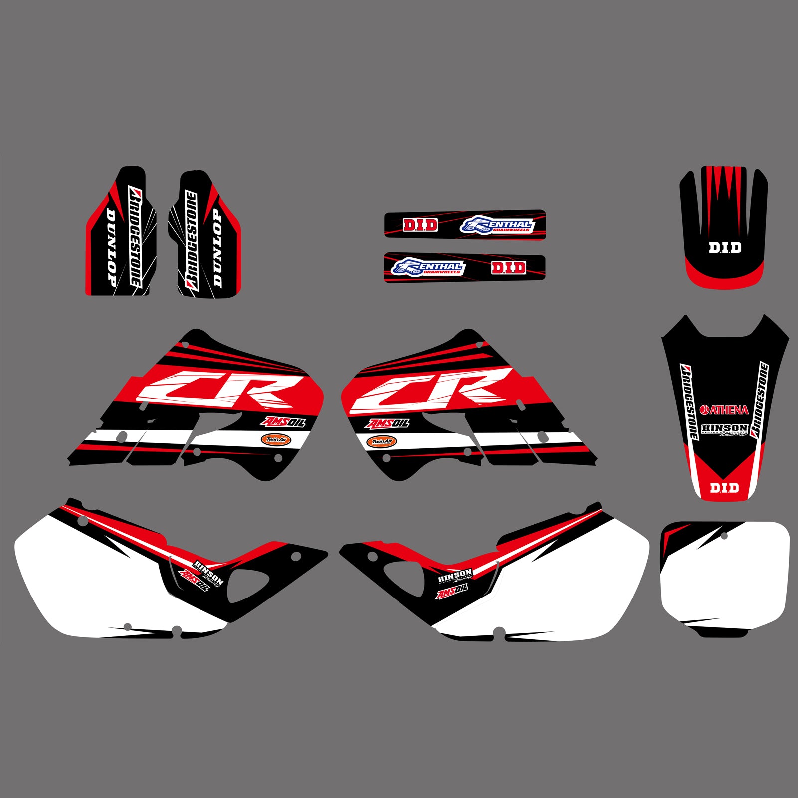 Full  Decals Graphics Backgrounds Stickers For Honda CR125 1998-1999 CR250 1997-1999
