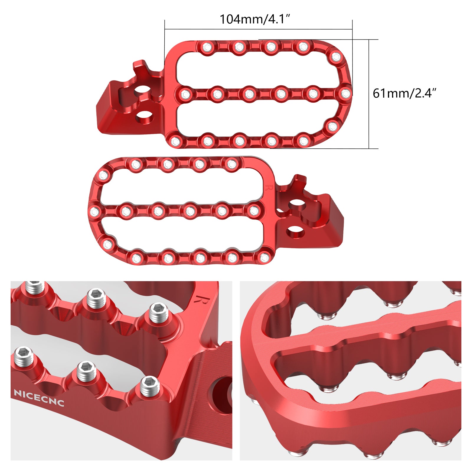 Forged Enlarged Foot Pegs For Honda Africa Twin CRF 1100L ADV Sports 2020-2026
