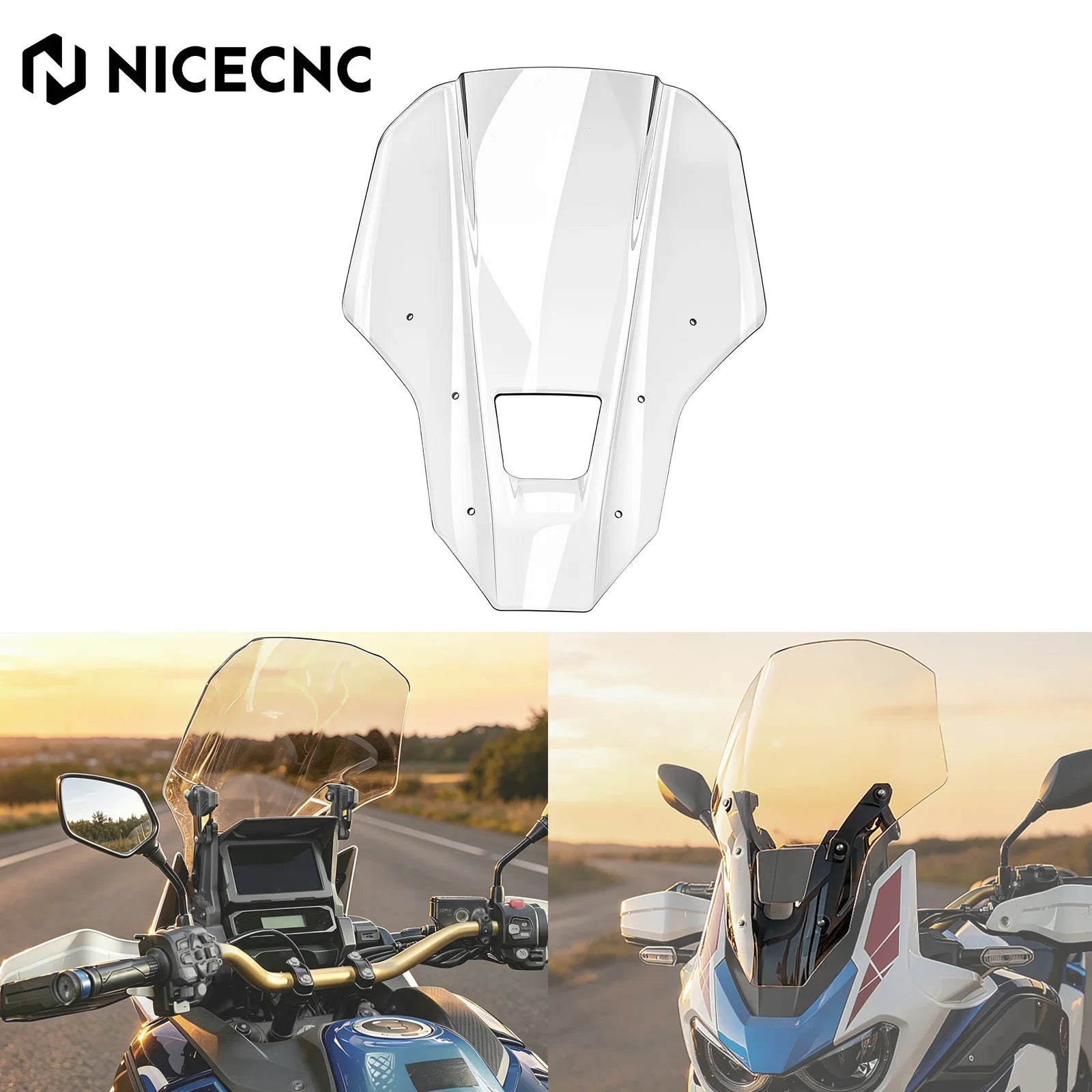 100mm Raised Windshield Windscreen For Honda Africa Twin CRF 1100L ADV Sports