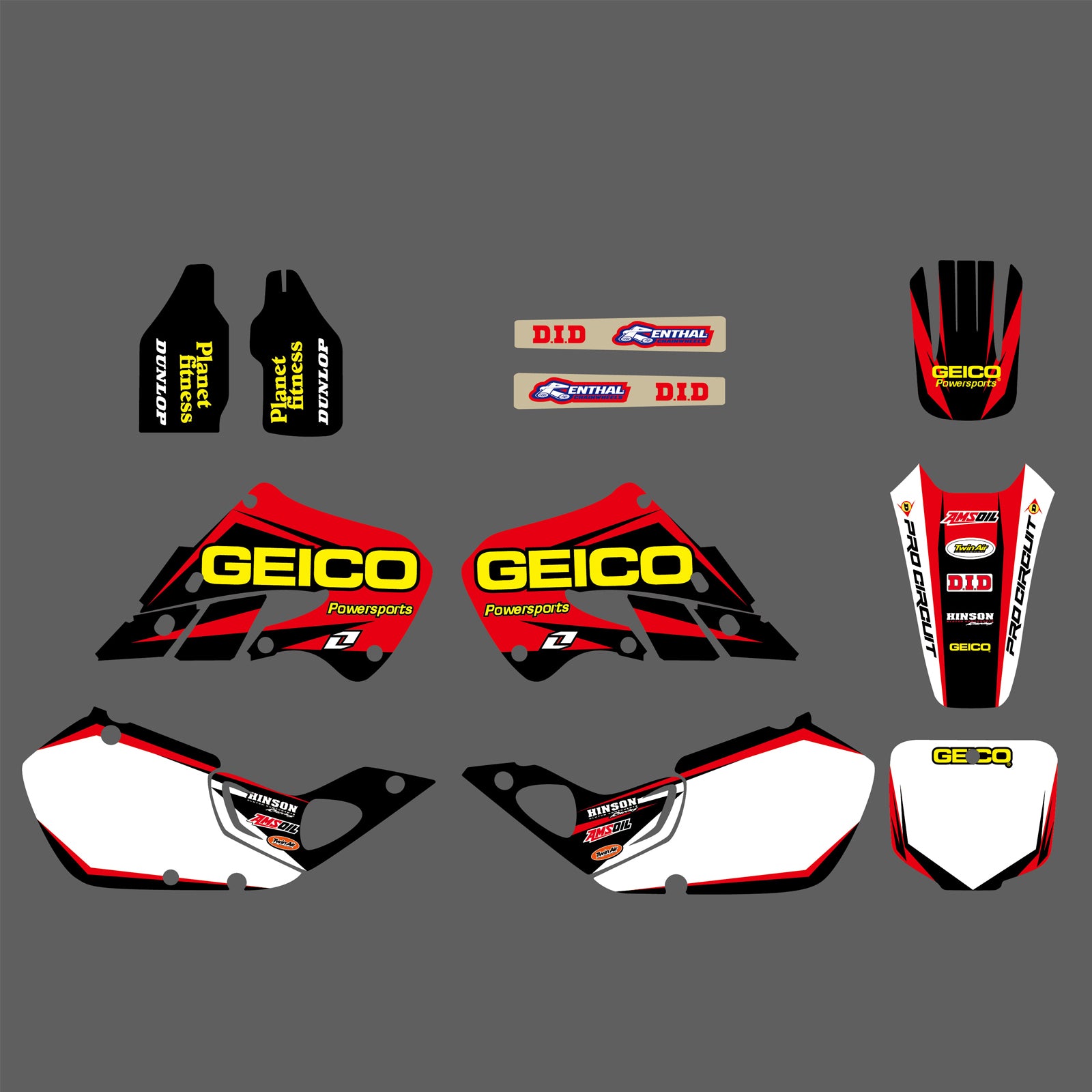 Team Decals Stickers Graphics Kit For HONDA CR125 98-99 CR250 97-99