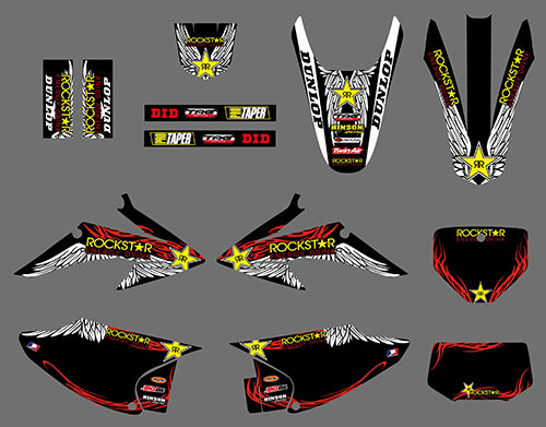Motorcycle Team Graphics Bike Decal Sticker For Honda CRF Trail 150-230 2008-2014
