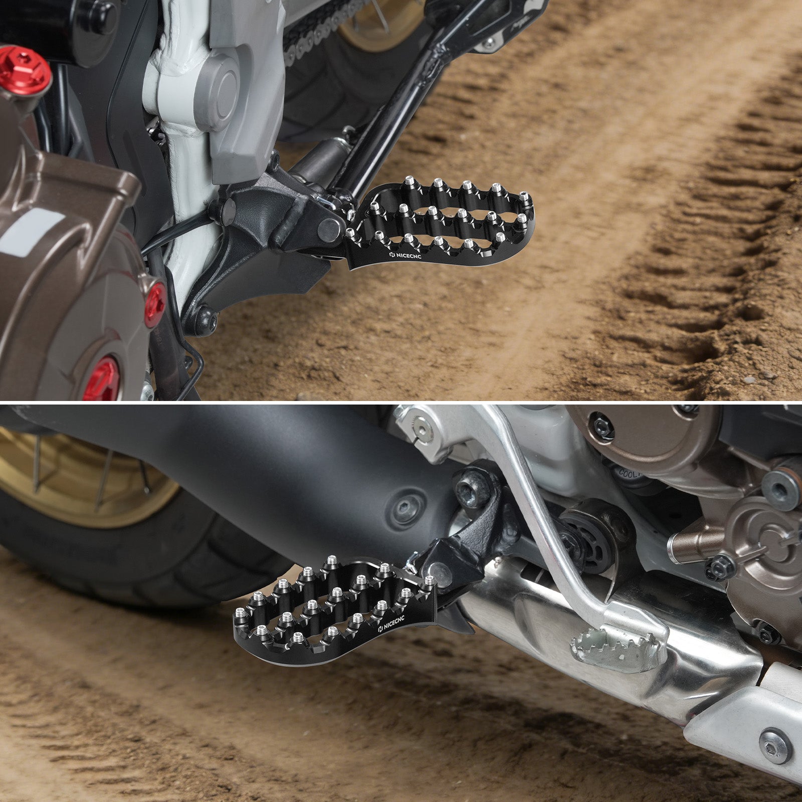 Enlarged Footpegs & Dual Control Brake Pedal Extender For Honda CRF1100L Africa Twin