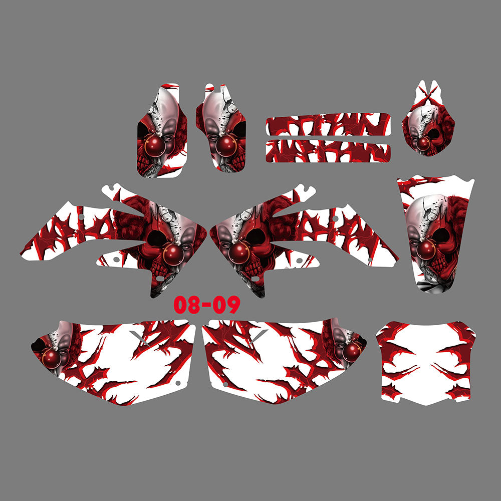 Team Graphics Backgrounds Decals Stickers For Honda CRF250R 2008-2009