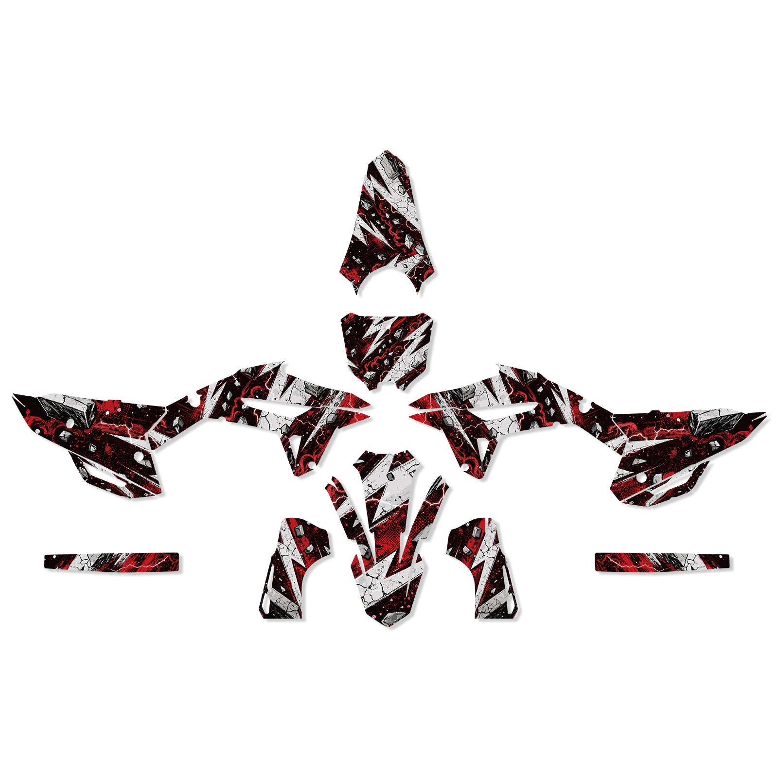 Motorcycle Full Graphics Decals Stickers Kit For HONDA CRF450 2021-2024