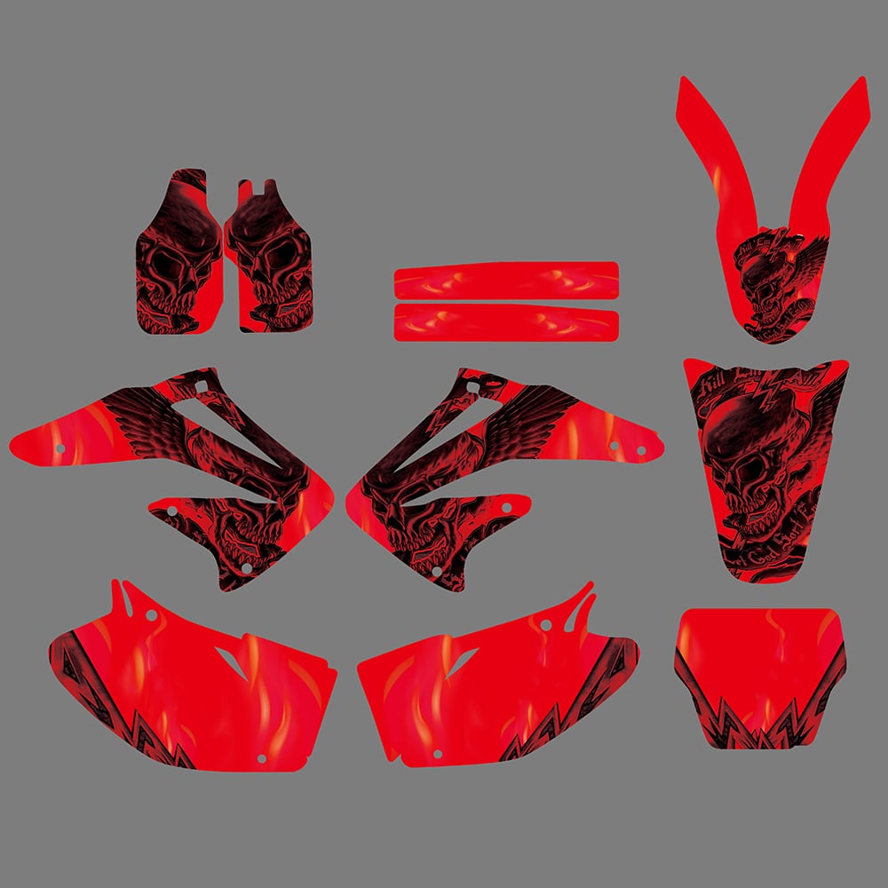Motorcycle Backgrounds Decal Sticker Kits for Honda CRF450 R 2002-2004