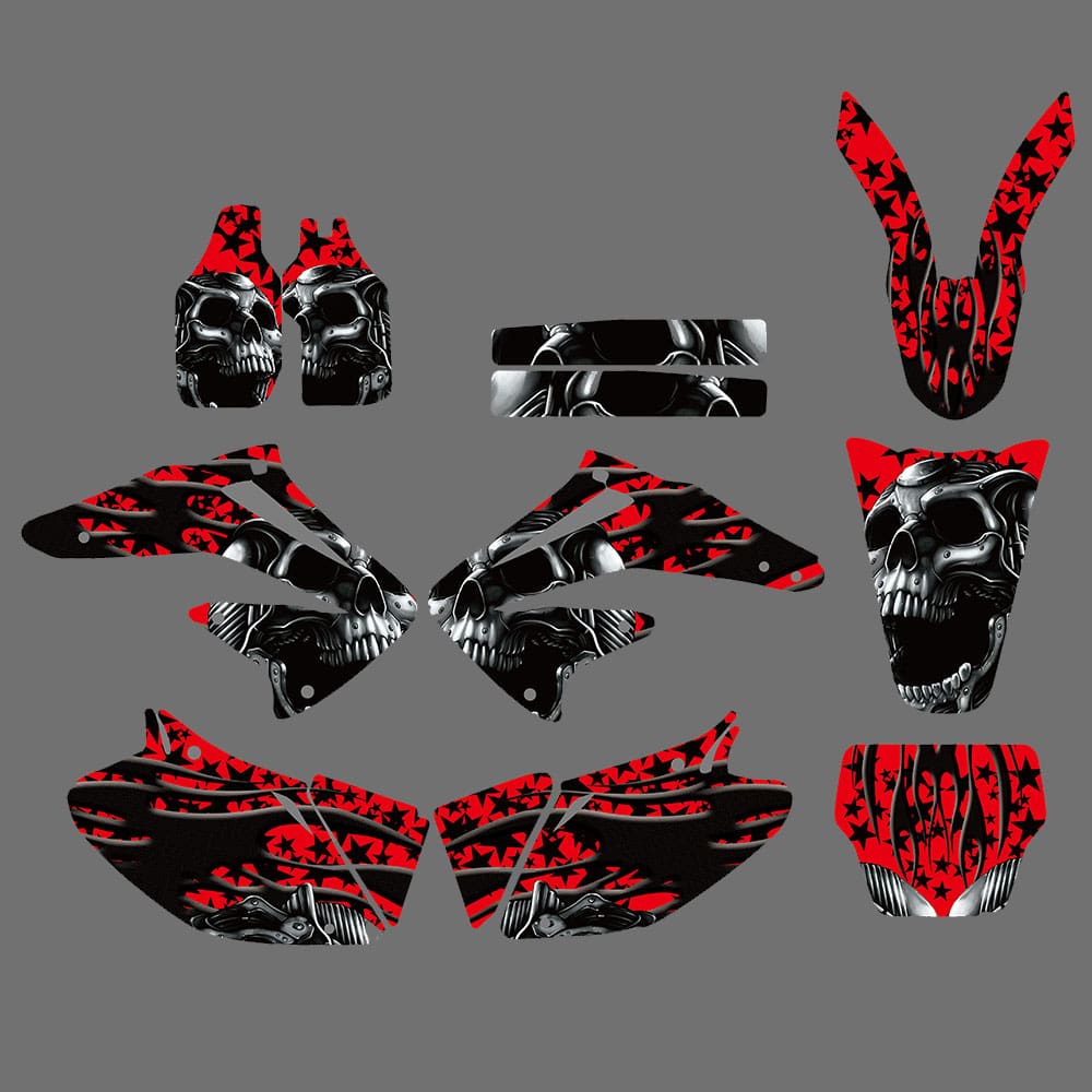 Motorcycle Team Graphics Background Sticker for Honda CRF450/R 02-04
