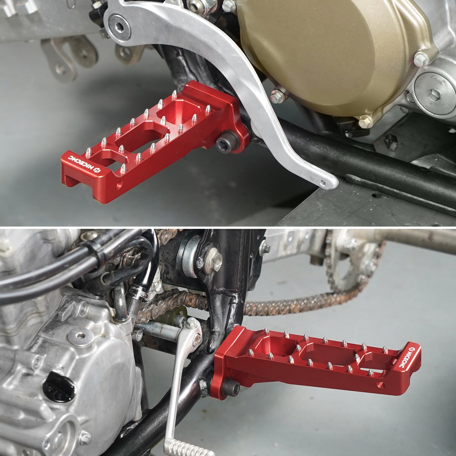 ATV Rider Foot Pegs Rest Pedals Kit For Honda TRX 450 R / ER 2006-2014