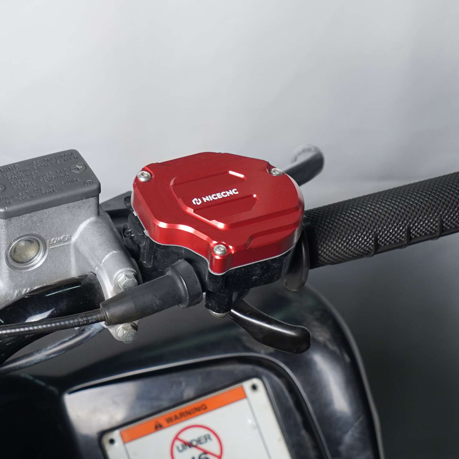 Throttle Guard + Key Switch Indicator Light Handlebar Mount For Honda TRX 450 R / ER