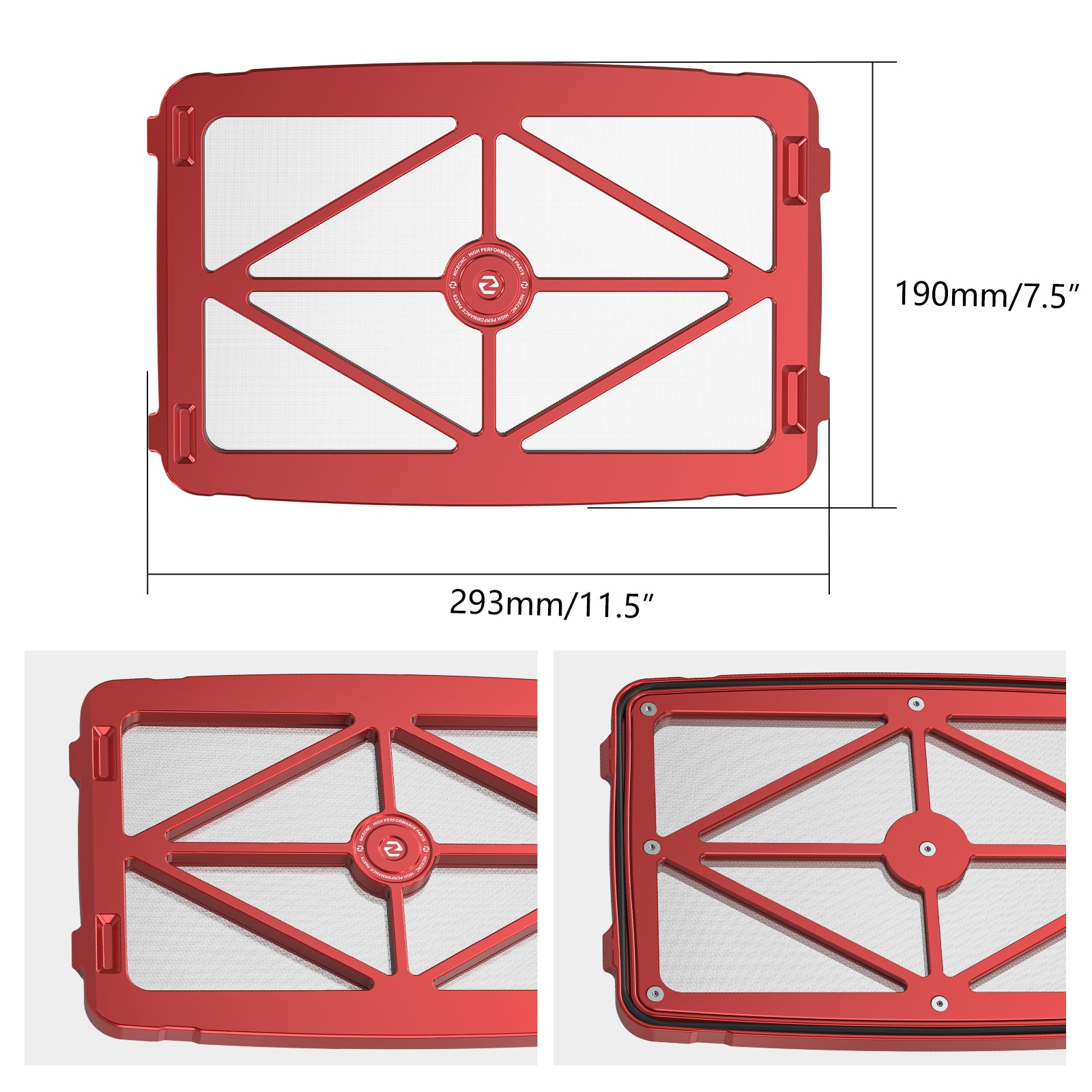 High-Flow Airbox Lid Cover Air Cleaner Housing Case Cover For Honda TRX450R TRX450ER