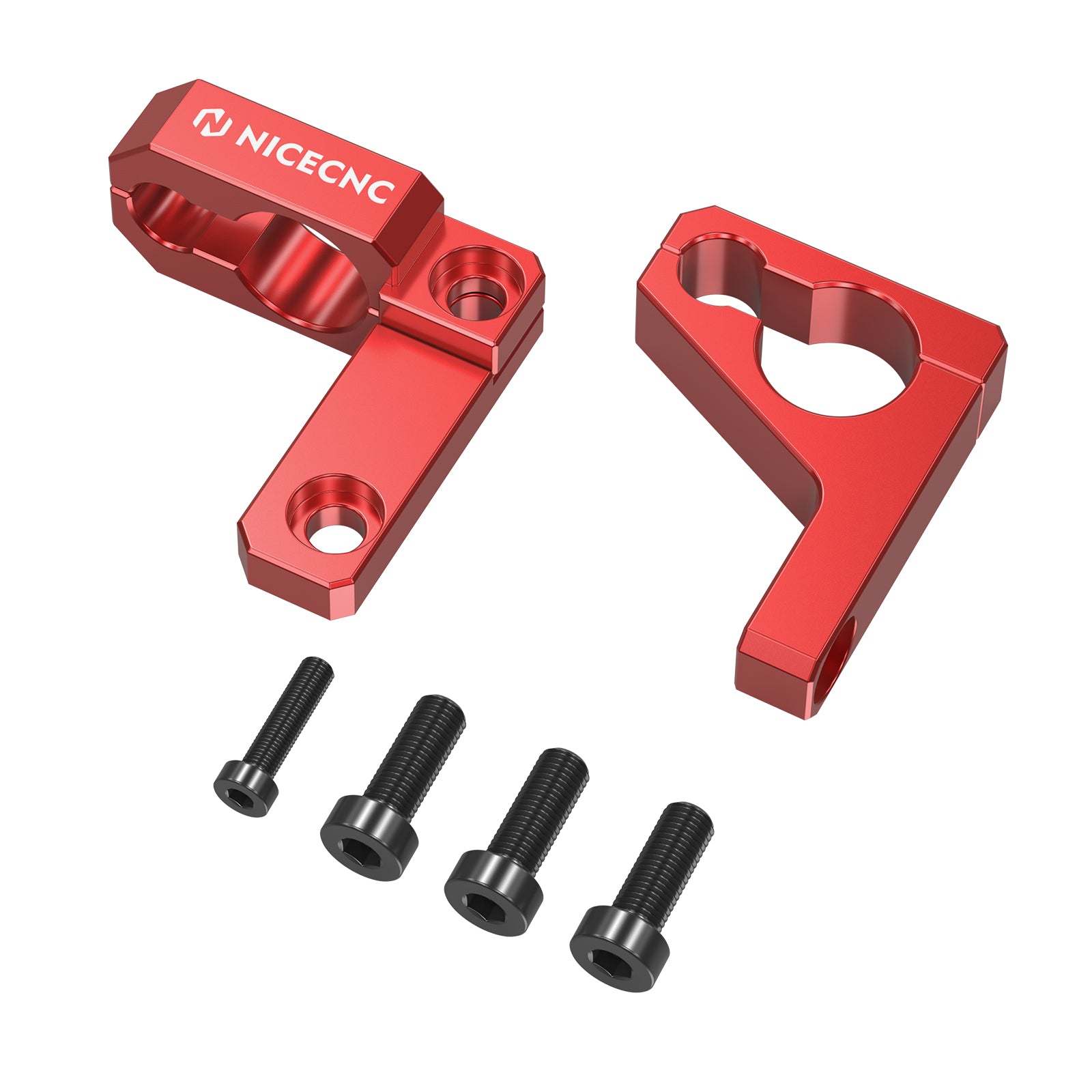 Pair ATV Rear Dual Size Brake Line Clamps Detachable For Honda TRX450R TRX450ER